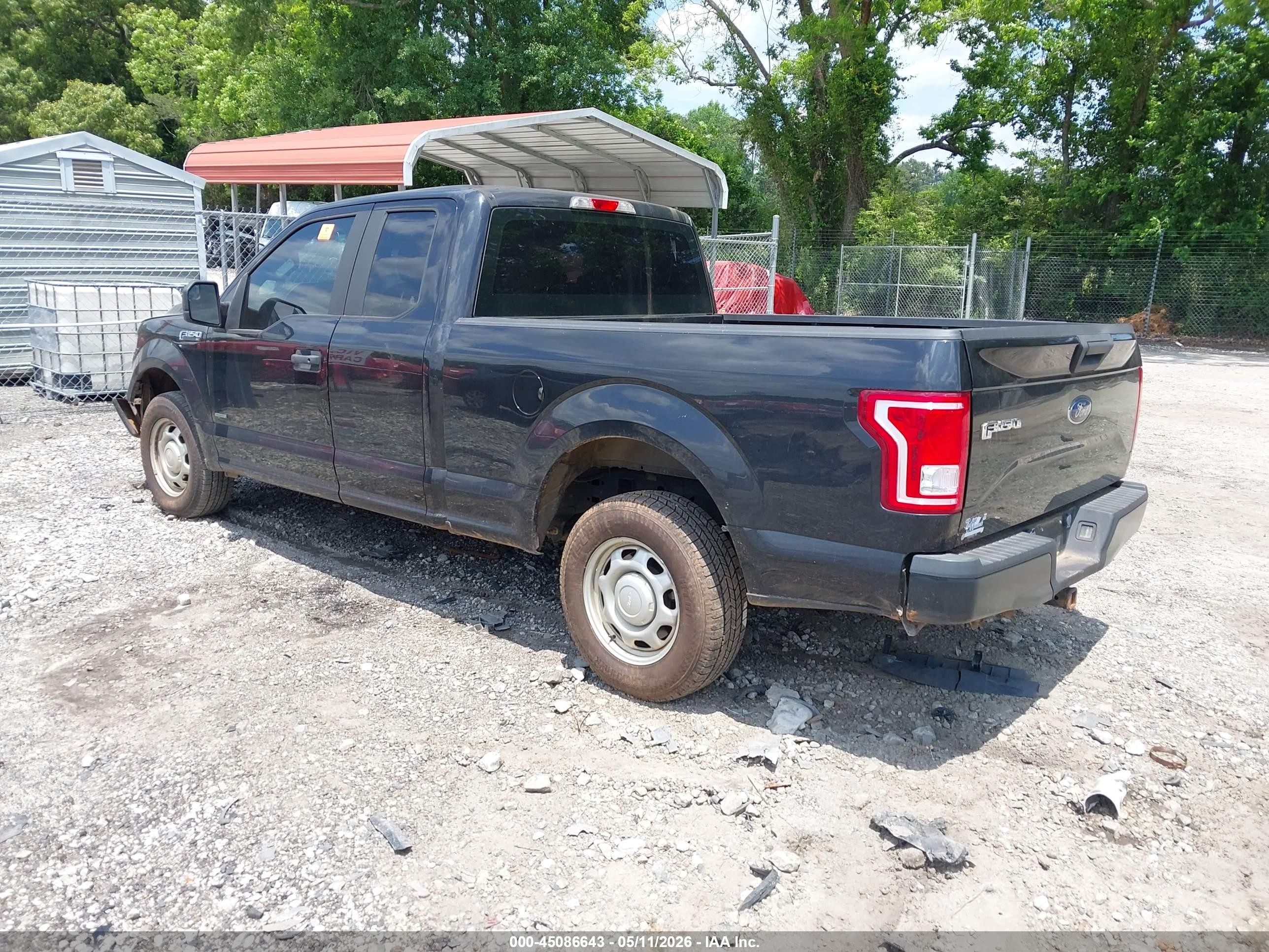 2015 Ford F-150 Xl Black vin: 1FTEX1CP4FKD19883