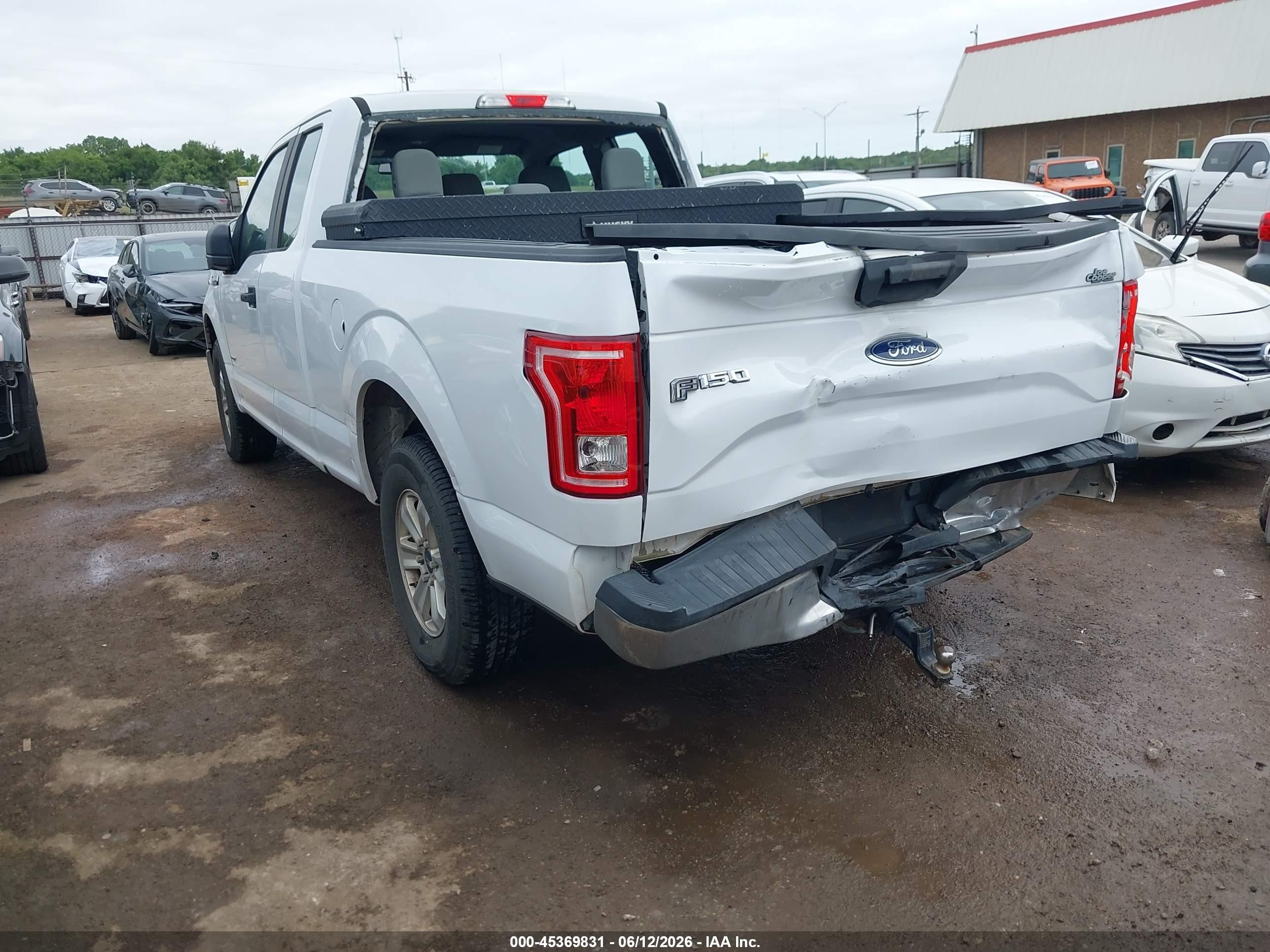 2015 Ford F-150 Xl White vin: 1FTEX1CP5FKD26793