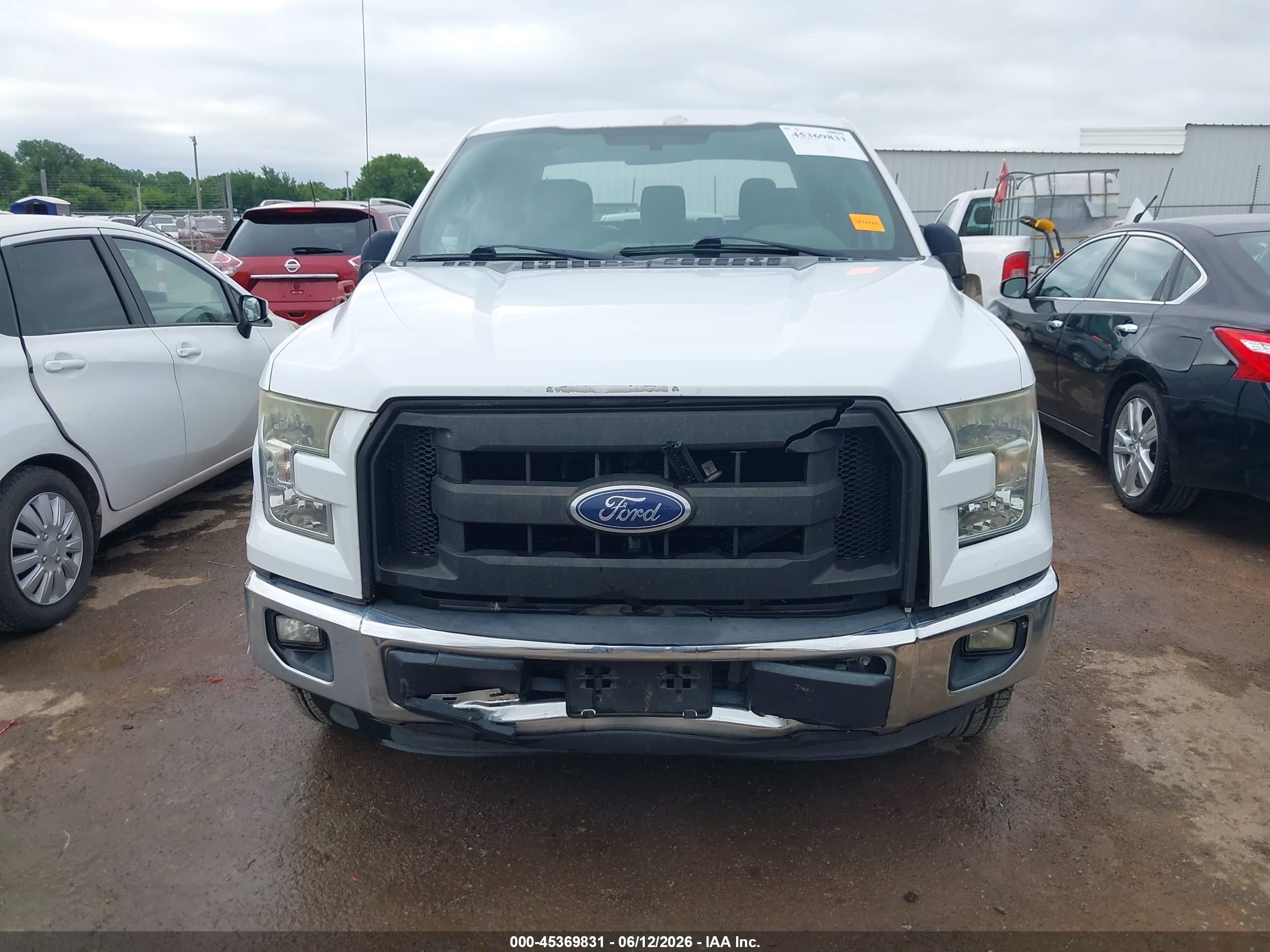 2015 Ford F-150 Xl White vin: 1FTEX1CP5FKD26793