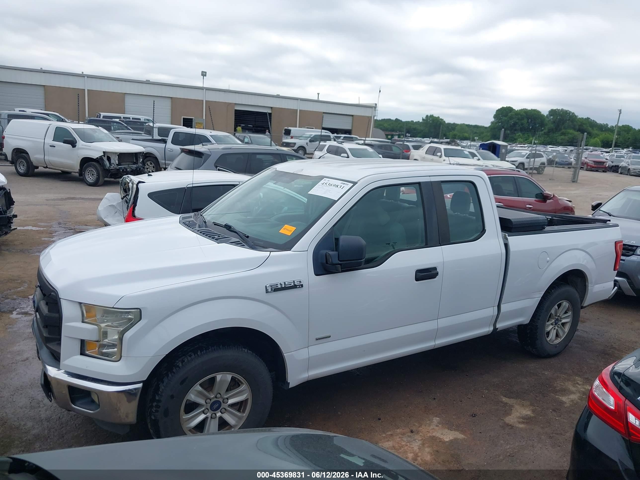 2015 Ford F-150 Xl White vin: 1FTEX1CP5FKD26793