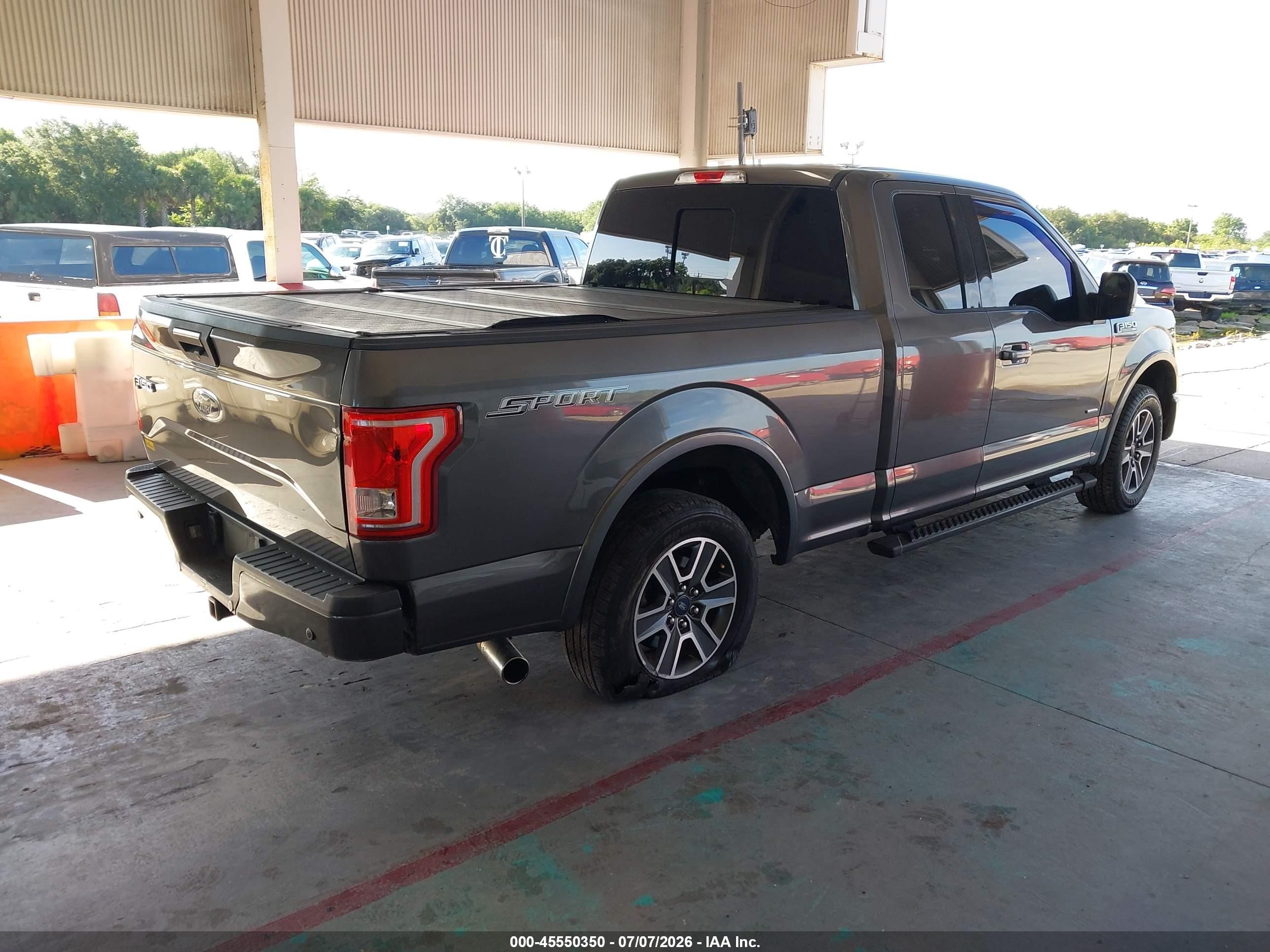 2015 Ford F-150 Lariat/xl/xlt Gray vin: 1FTEX1CP5FKE57450