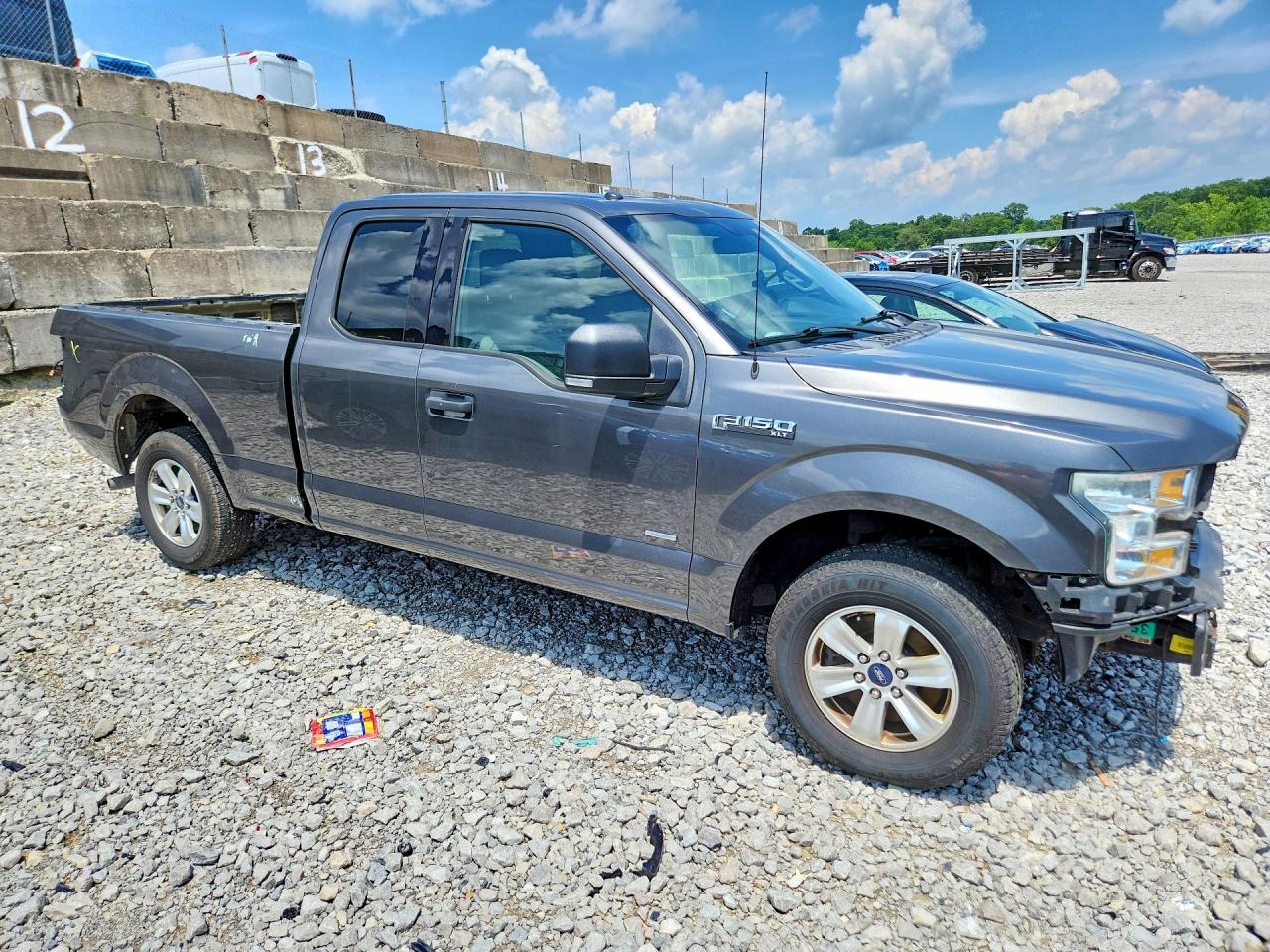 2015 Ford F150 Super Cab Charcoal vin: 1FTEX1CP5FKE64690