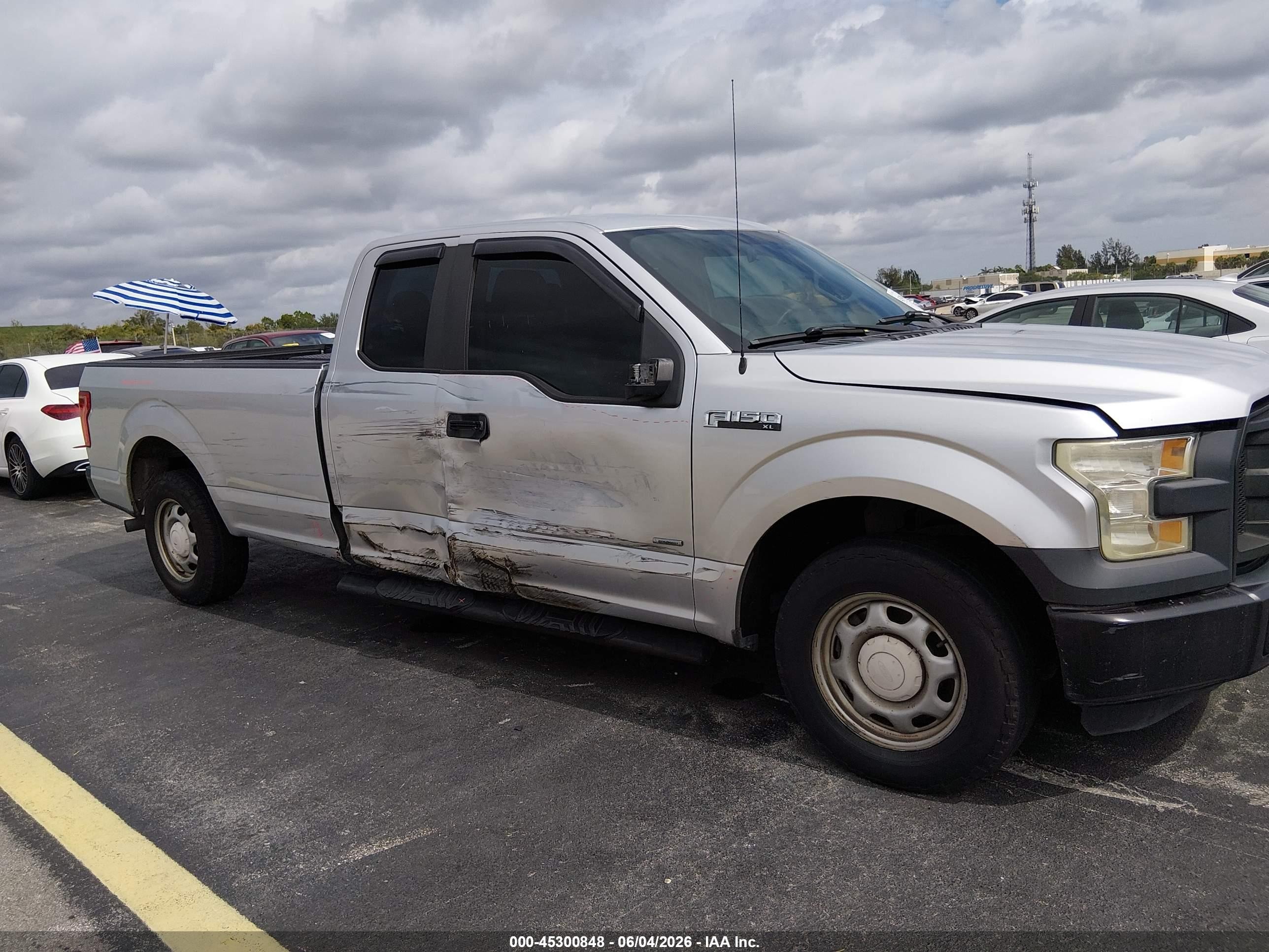 2016 Ford F-150 Xl Silver vin: 1FTEX1CP5GKD70620