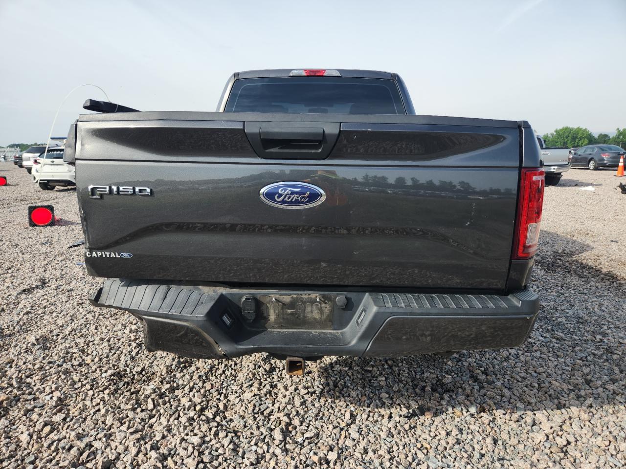 2015 Ford F150 Super Cab Gray vin: 1FTEX1CP6FFC35363