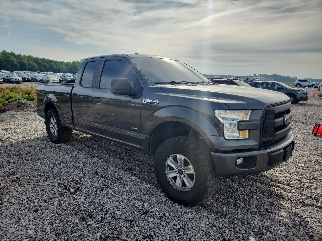 2015 Ford F150 Super Cab Gray vin: 1FTEX1CP6FFC35363