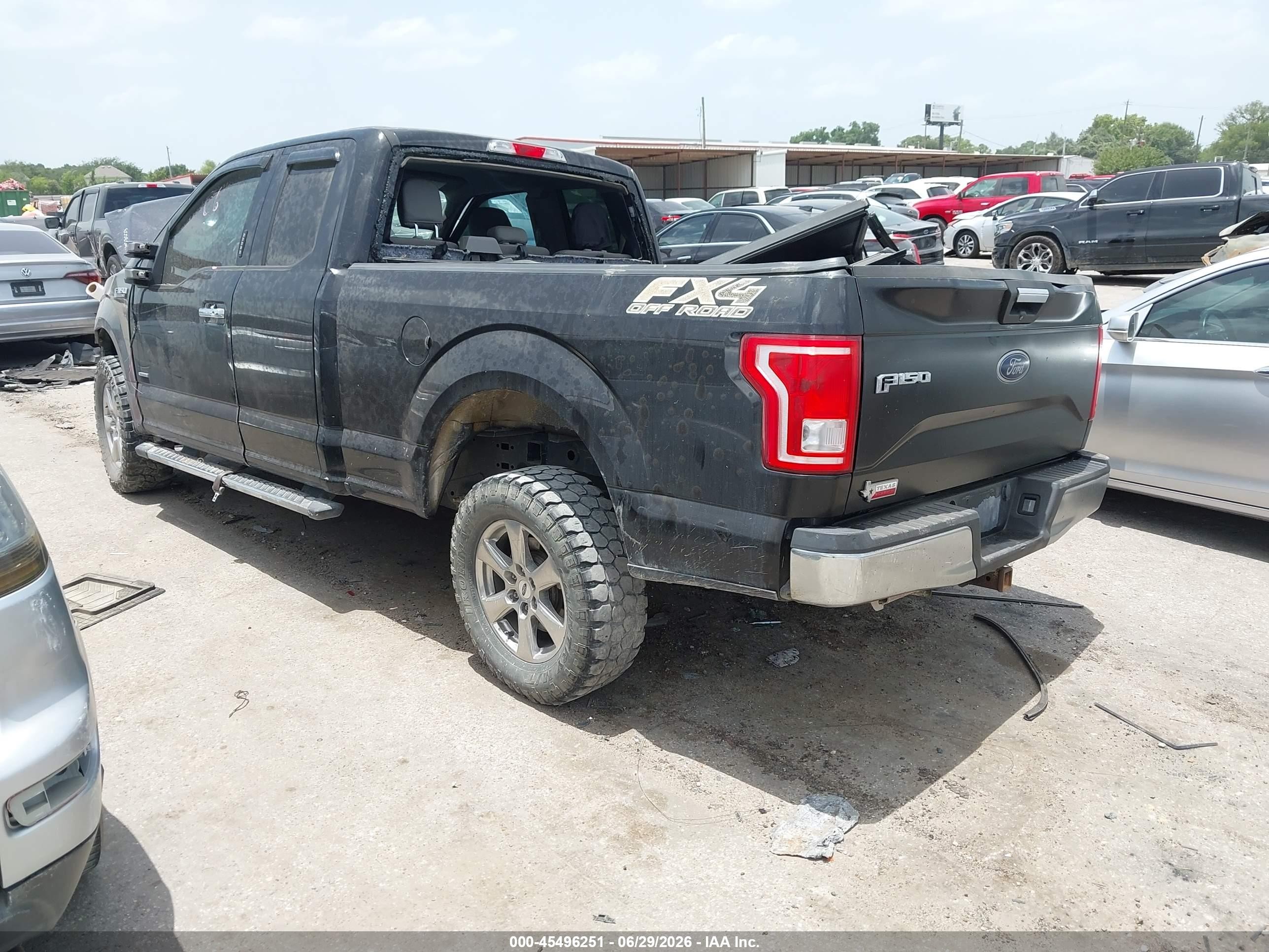 2015 Ford F-150 Lariat/xl/xlt Black vin: 1FTEX1CP6FKE02943