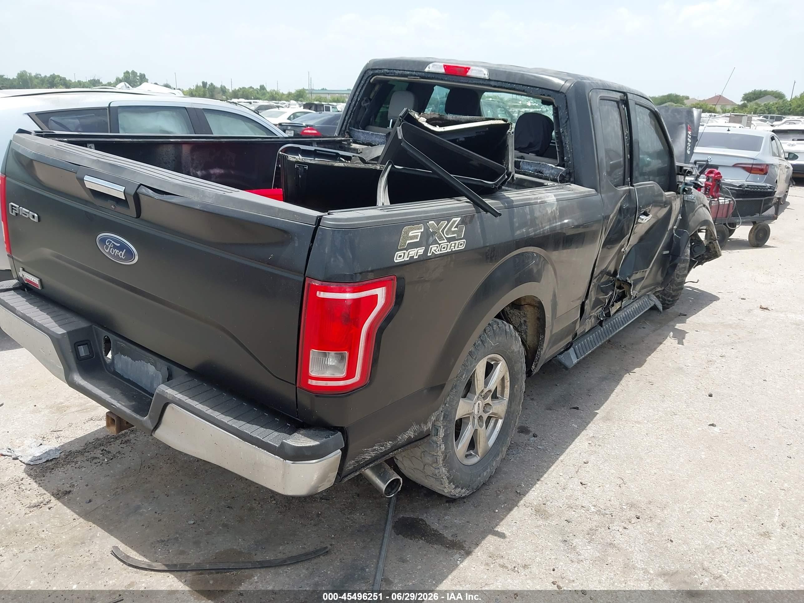 2015 Ford F-150 Lariat/xl/xlt Black vin: 1FTEX1CP6FKE02943