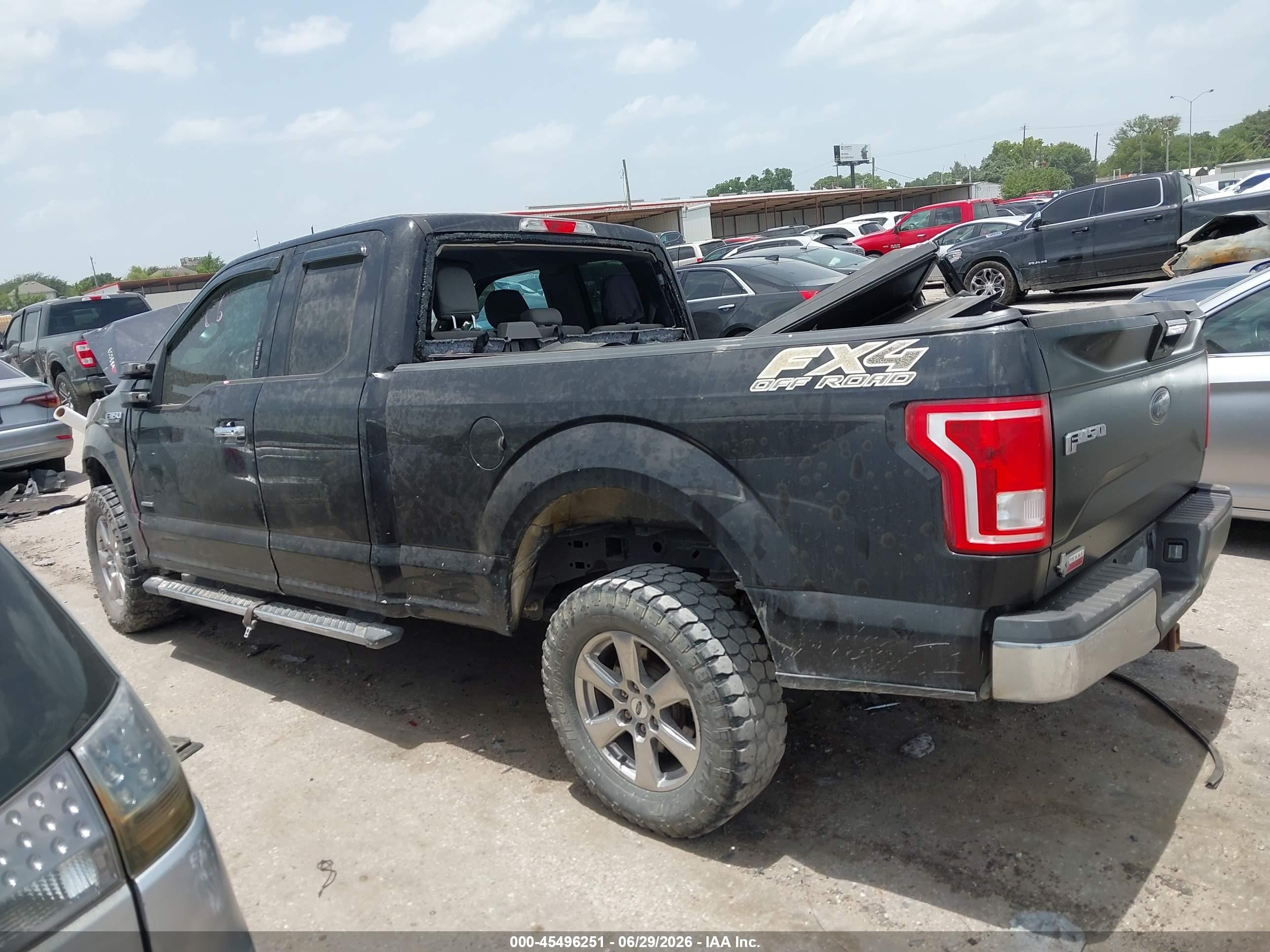 2015 Ford F-150 Lariat/xl/xlt Black vin: 1FTEX1CP6FKE02943
