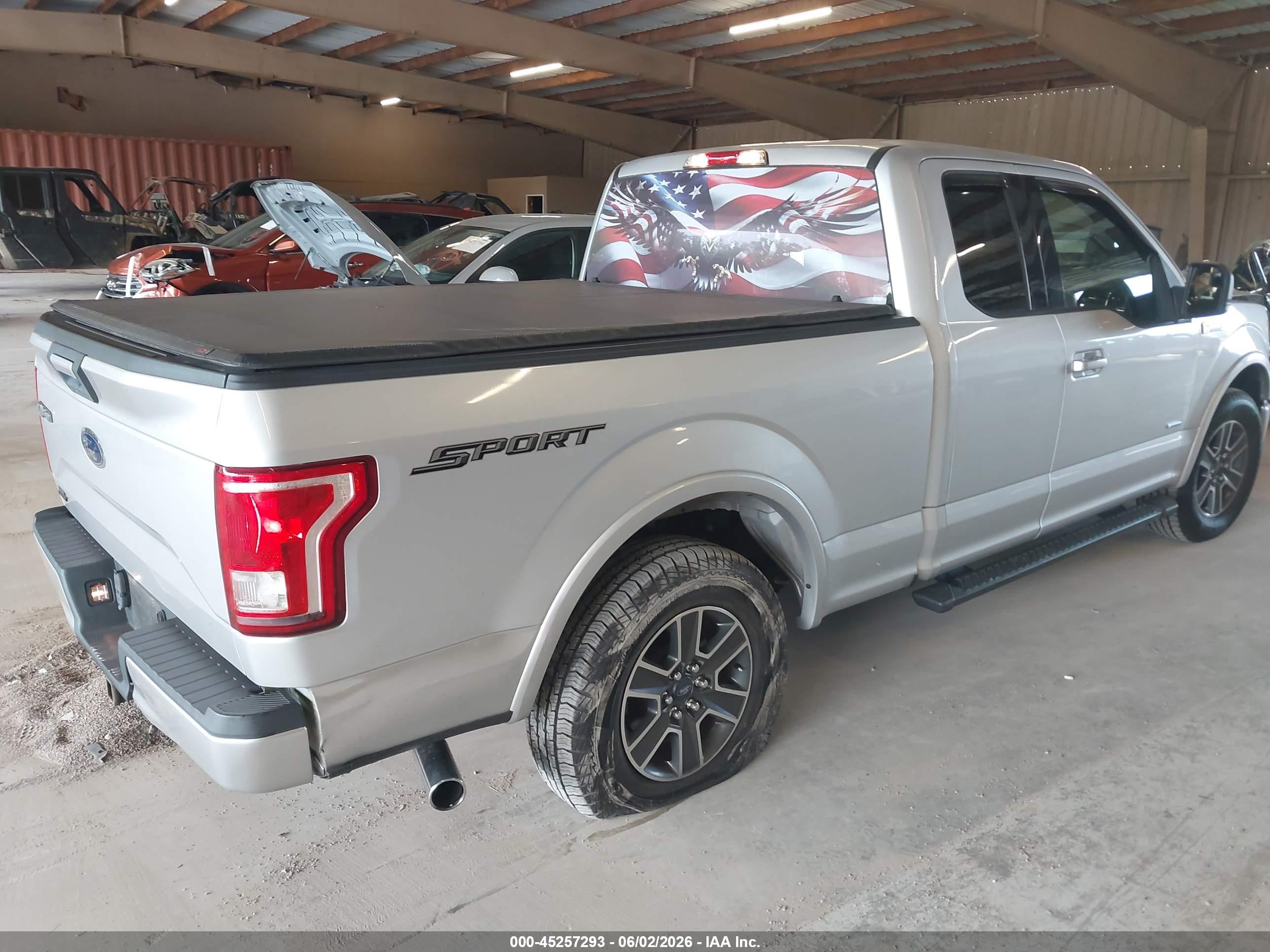 2015 Ford F-150 Xlt Silver vin: 1FTEX1CP6FKE13280