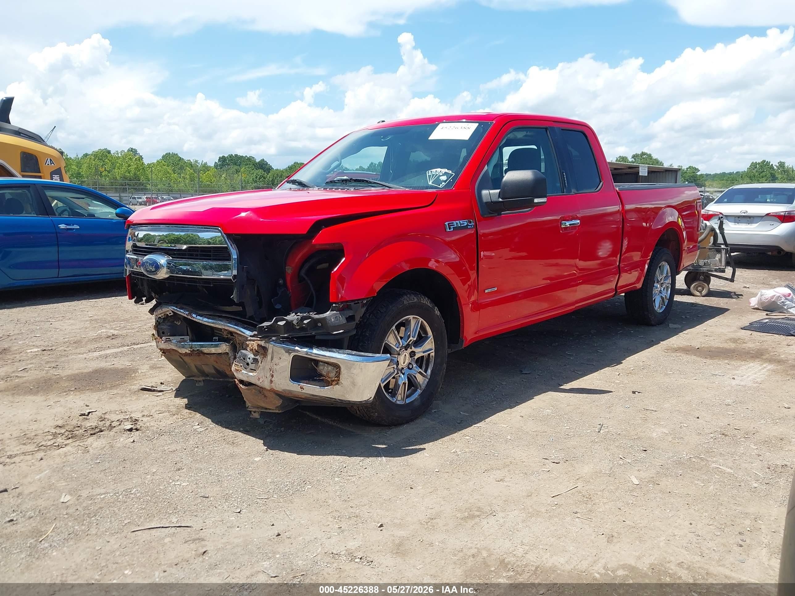 2015 Ford F-150 Xlt Red vin: 1FTEX1CP6FKE45405