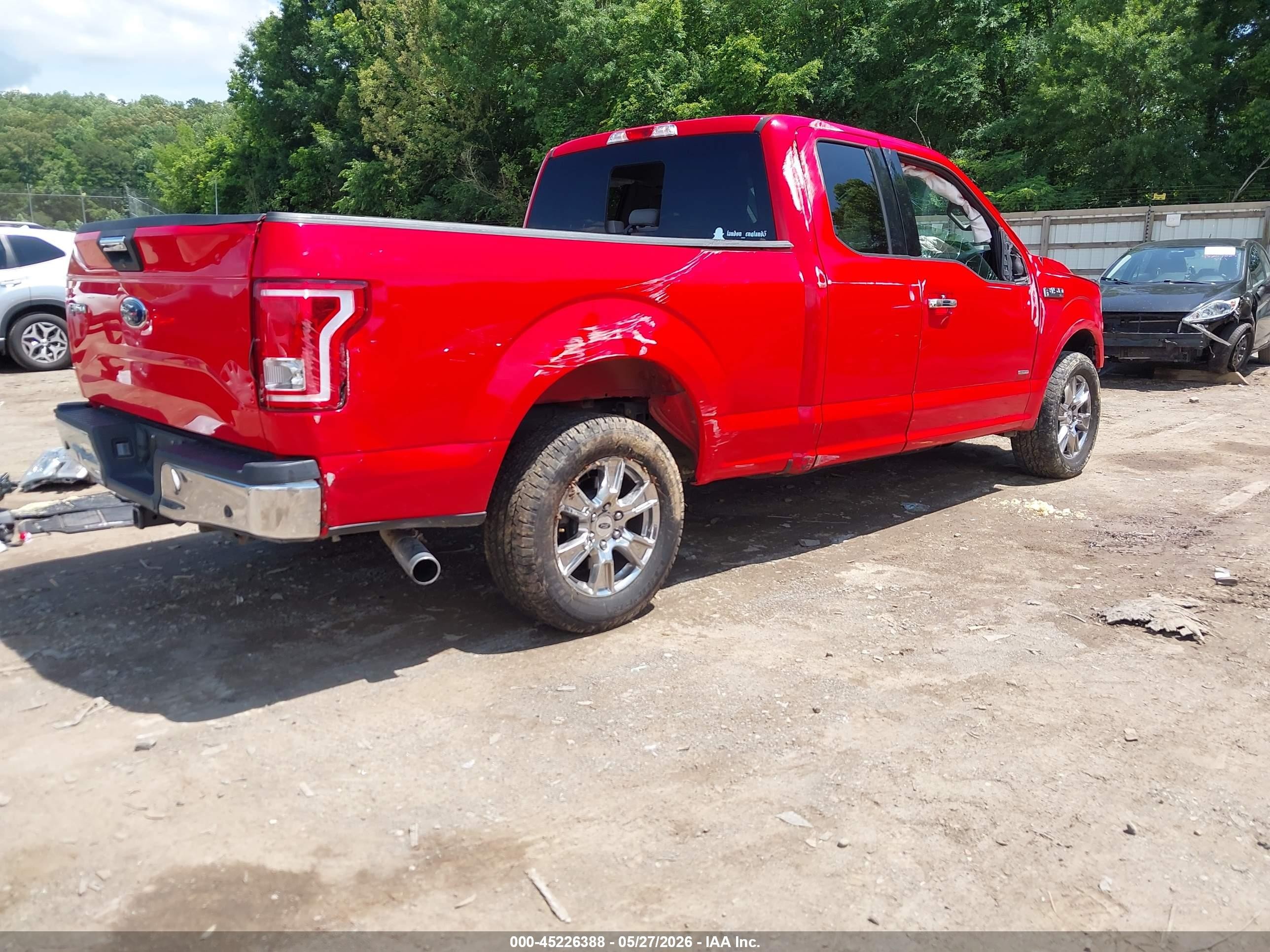 2015 Ford F-150 Xlt Red vin: 1FTEX1CP6FKE45405