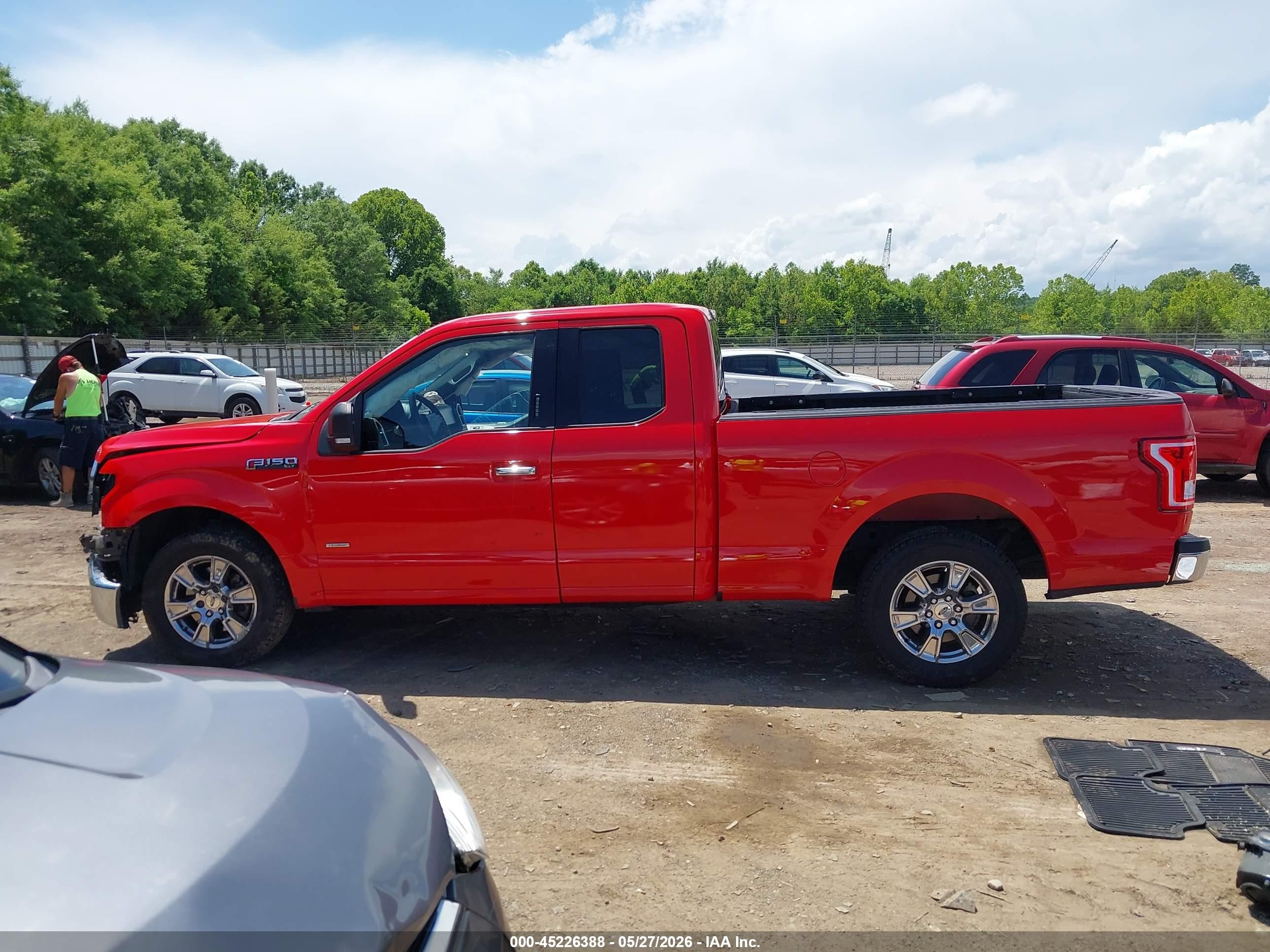2015 Ford F-150 Xlt Red vin: 1FTEX1CP6FKE45405