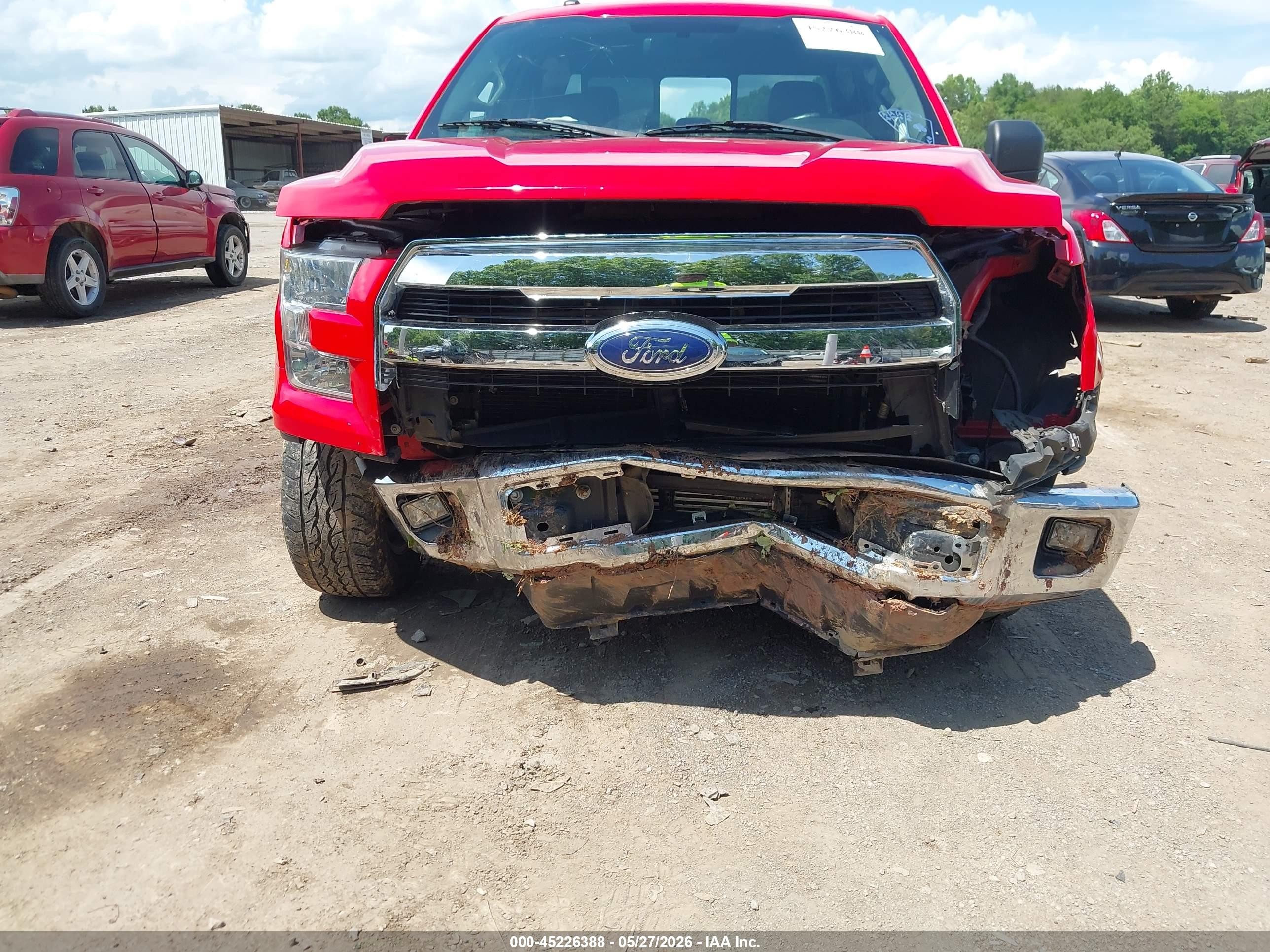 2015 Ford F-150 Xlt Red vin: 1FTEX1CP6FKE45405