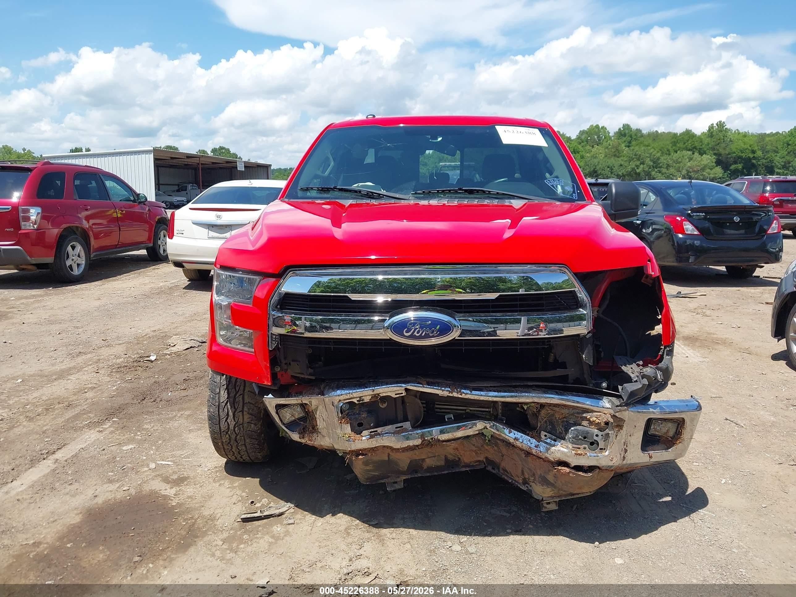 2015 Ford F-150 Xlt Red vin: 1FTEX1CP6FKE45405