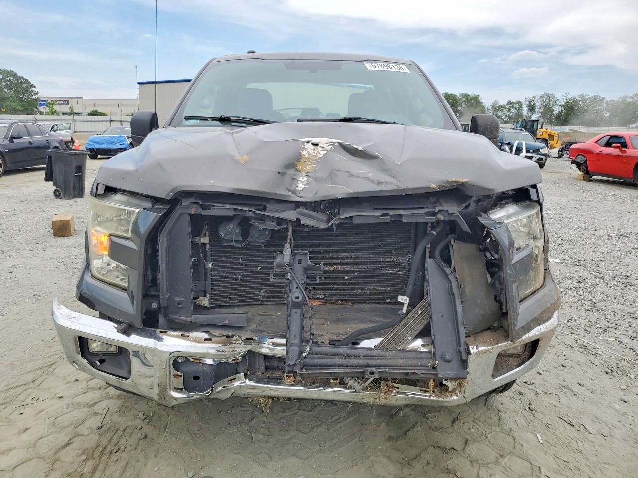 2015 Ford F150 Super Cab Gray vin: 1FTEX1CP6FKE96516