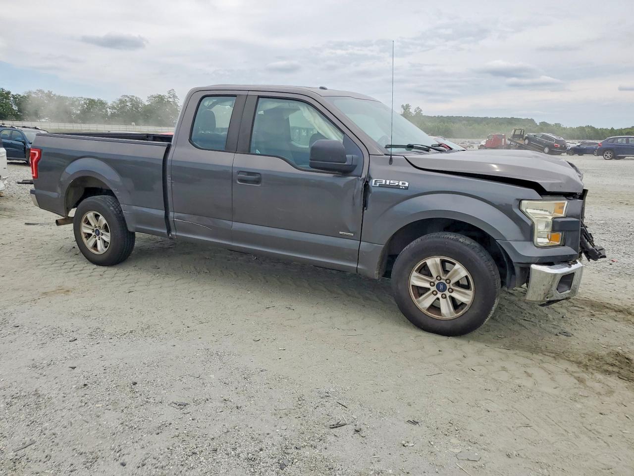 2015 Ford F150 Super Cab Gray vin: 1FTEX1CP6FKE96516