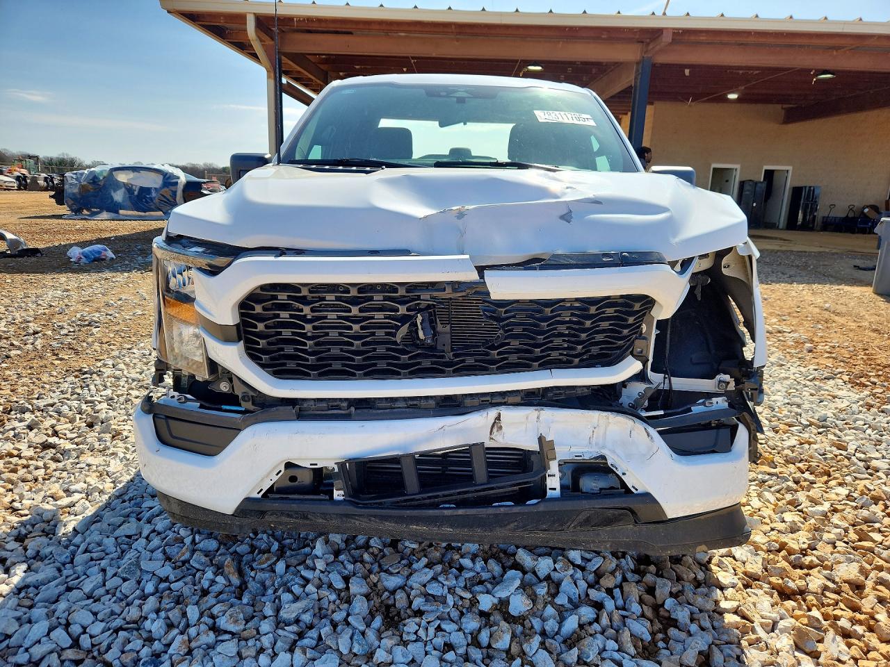 2023 Ford F150 Super Cab White vin: 1FTEX1CP6PKF87397