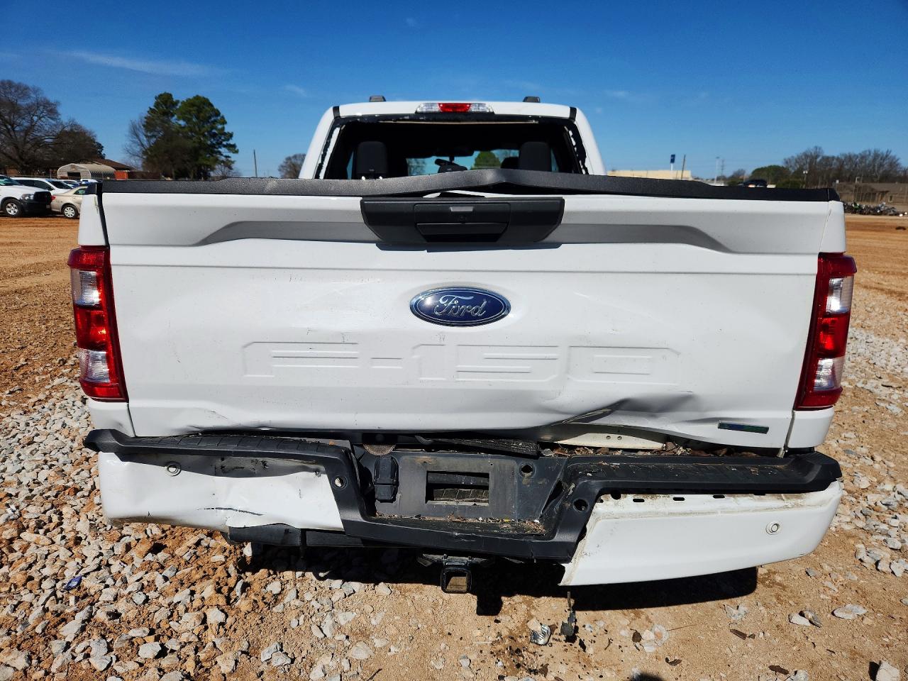 2023 Ford F150 Super Cab White vin: 1FTEX1CP6PKF87397