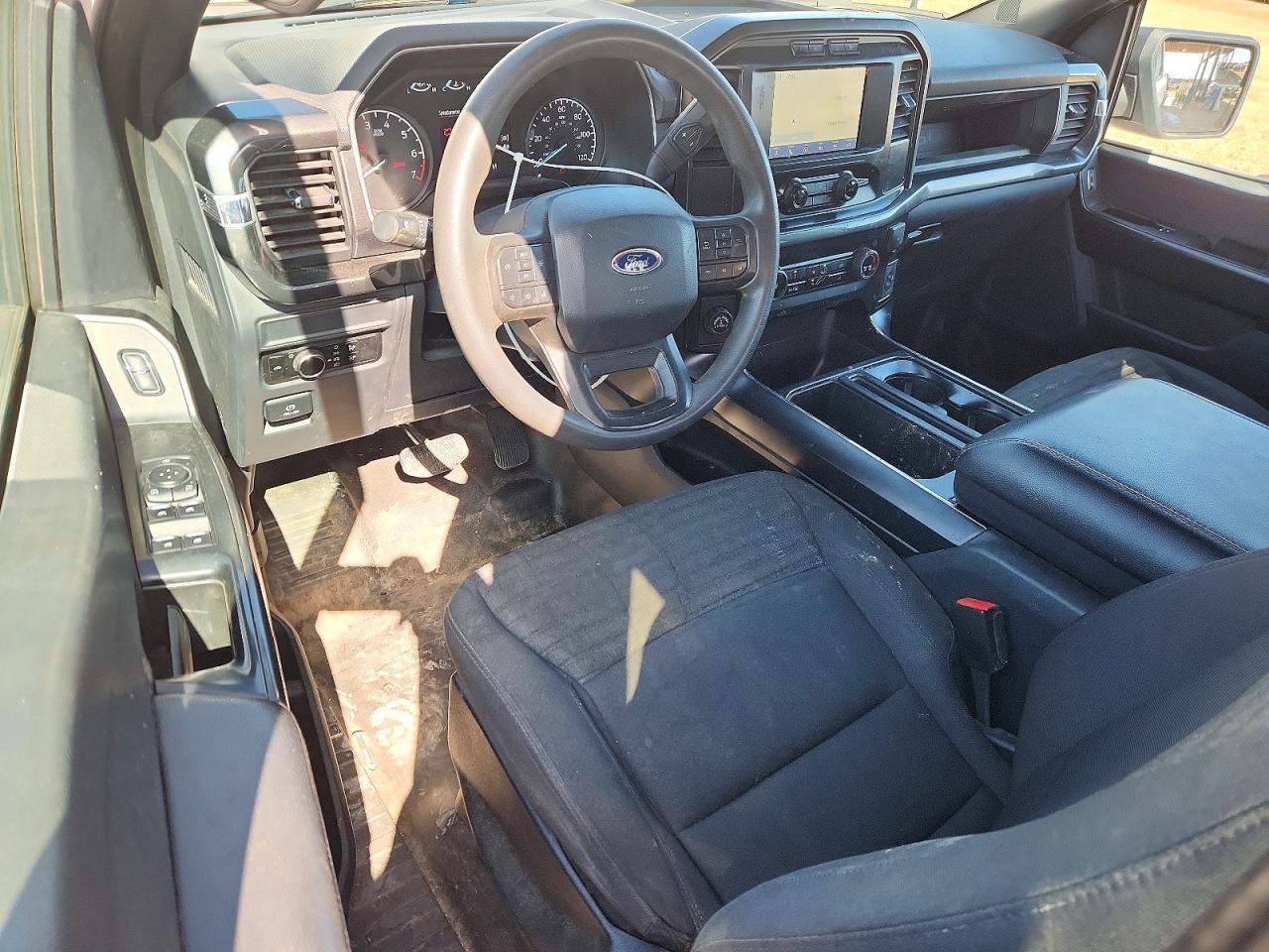 2023 Ford F150 Super Cab White vin: 1FTEX1CP6PKF87397