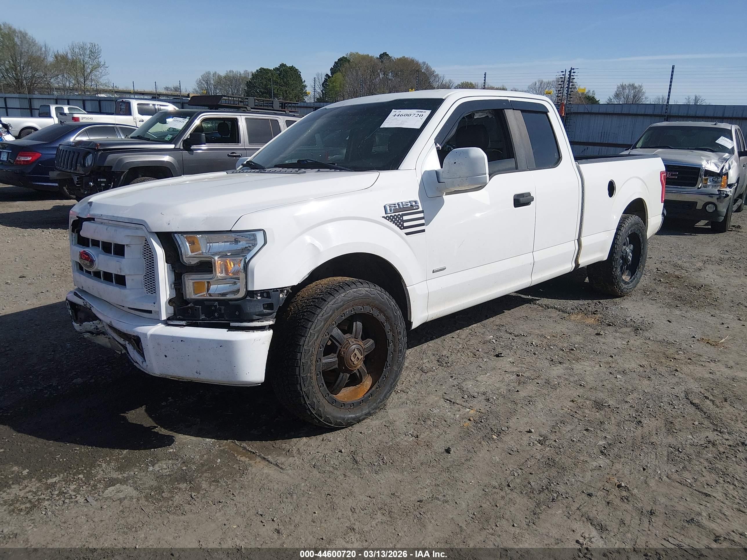 2015 Ford F-150 Xl White vin: 1FTEX1CP7FFA19067
