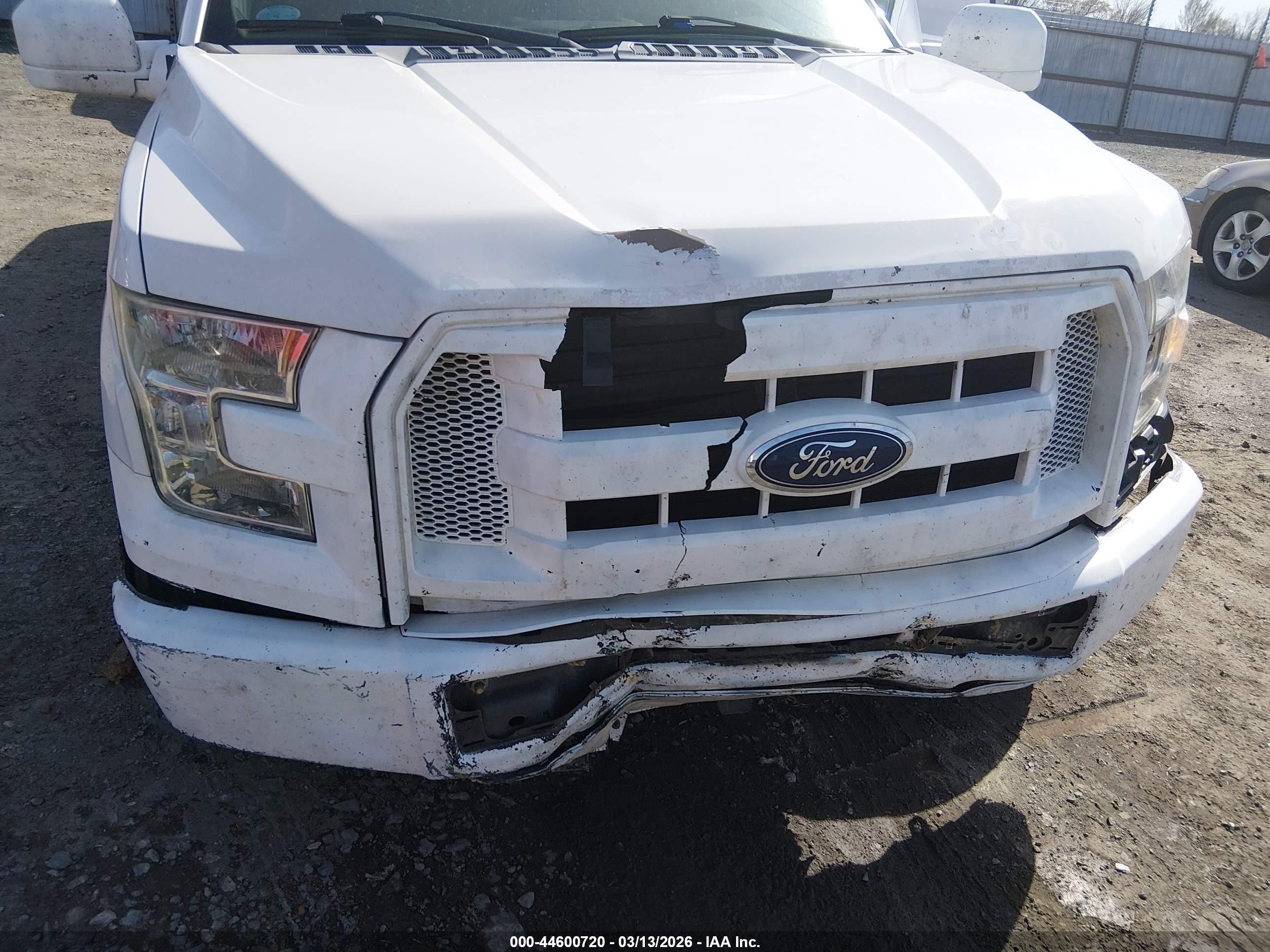2015 Ford F-150 Xl White vin: 1FTEX1CP7FFA19067