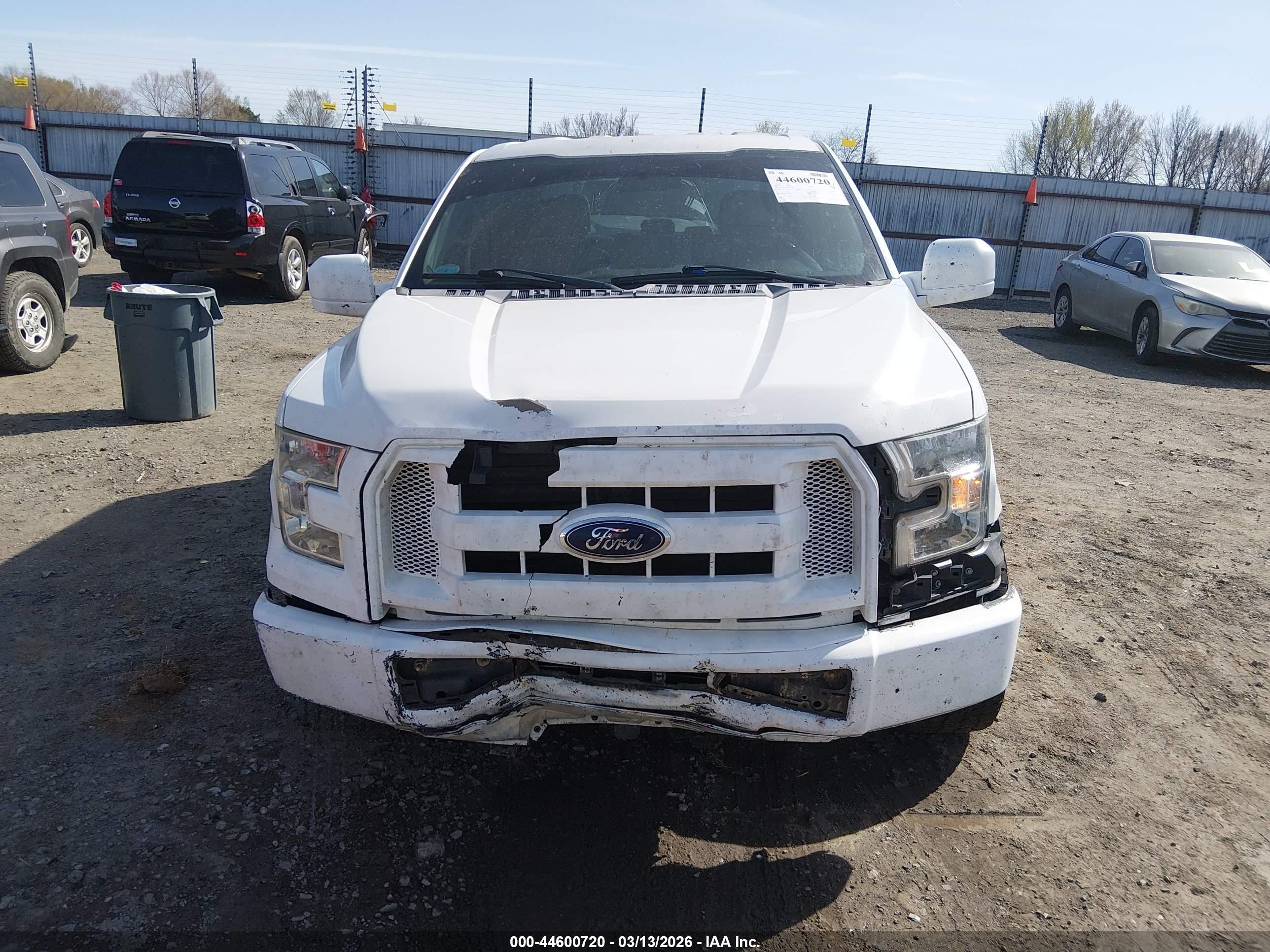 2015 Ford F-150 Xl White vin: 1FTEX1CP7FFA19067