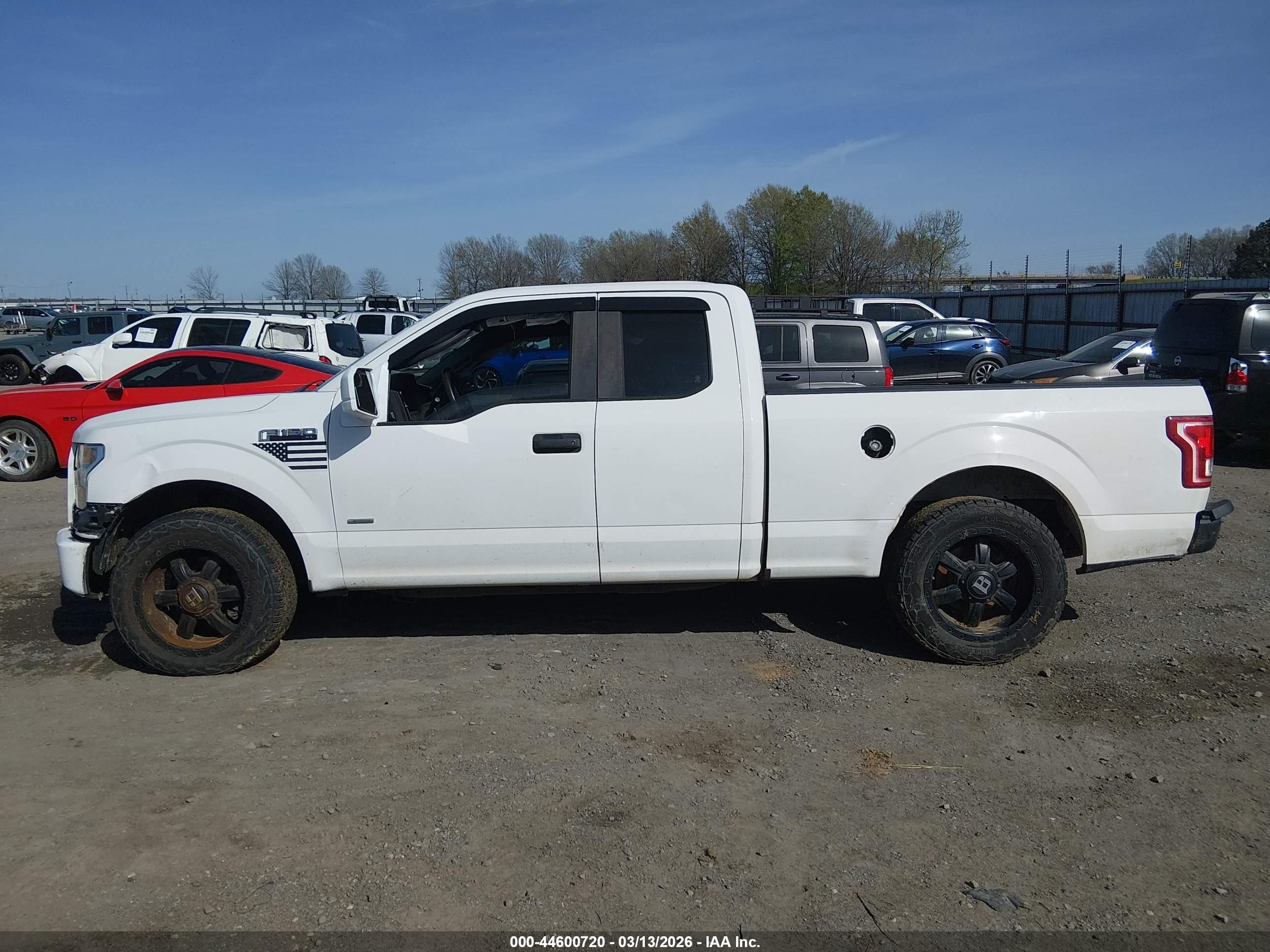 2015 Ford F-150 Xl White vin: 1FTEX1CP7FFA19067