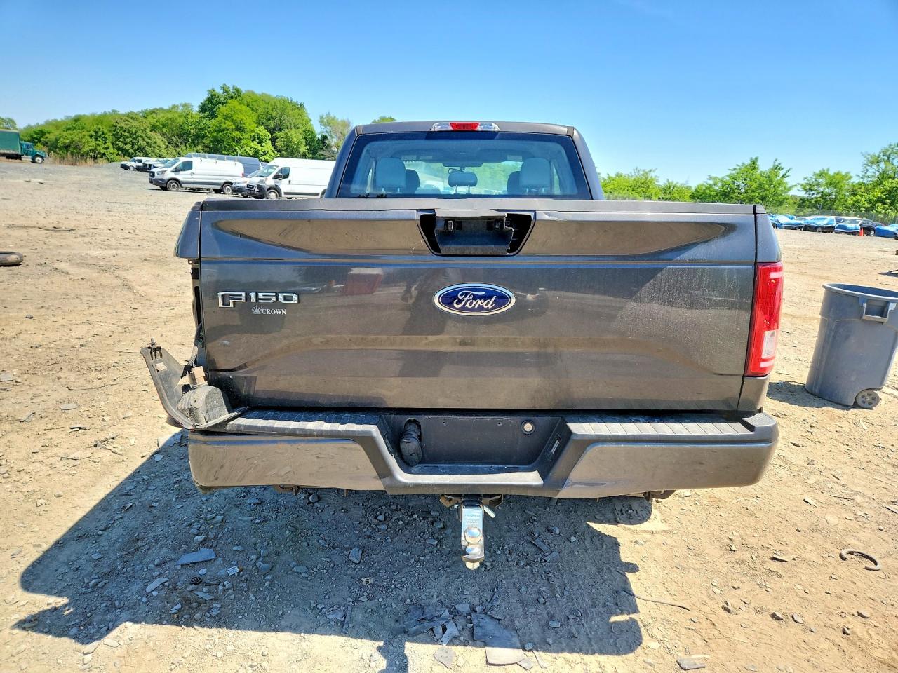 2015 Ford F150 Super Cab Gray vin: 1FTEX1CP7FFD01077