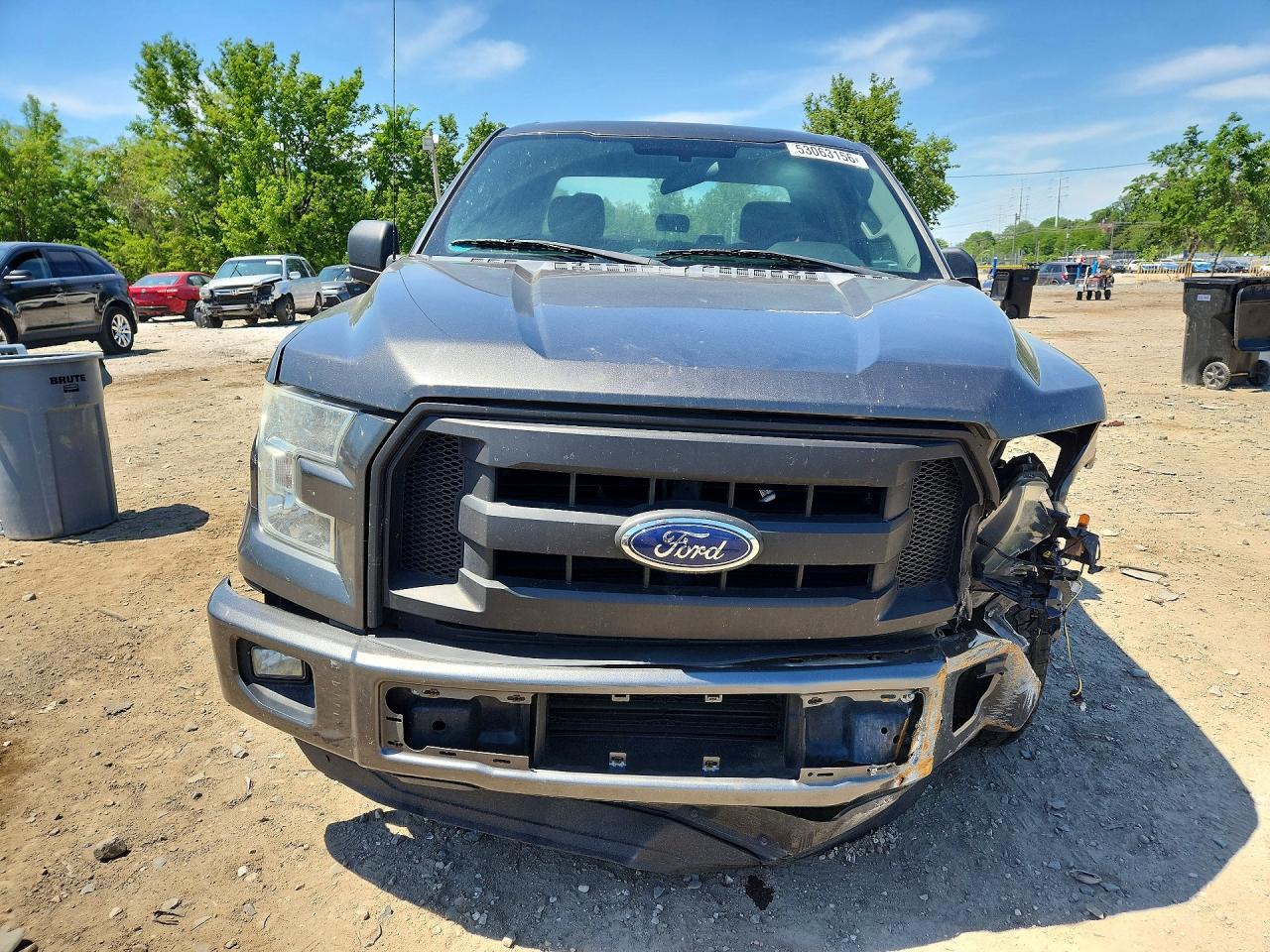 2015 Ford F150 Super Cab Gray vin: 1FTEX1CP7FFD01077