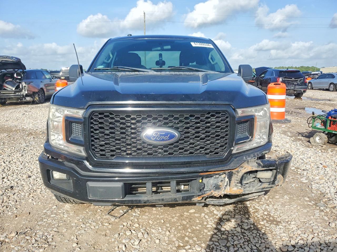 2018 Ford F150 Super Cab Black vin: 1FTEX1CP7JKD04271