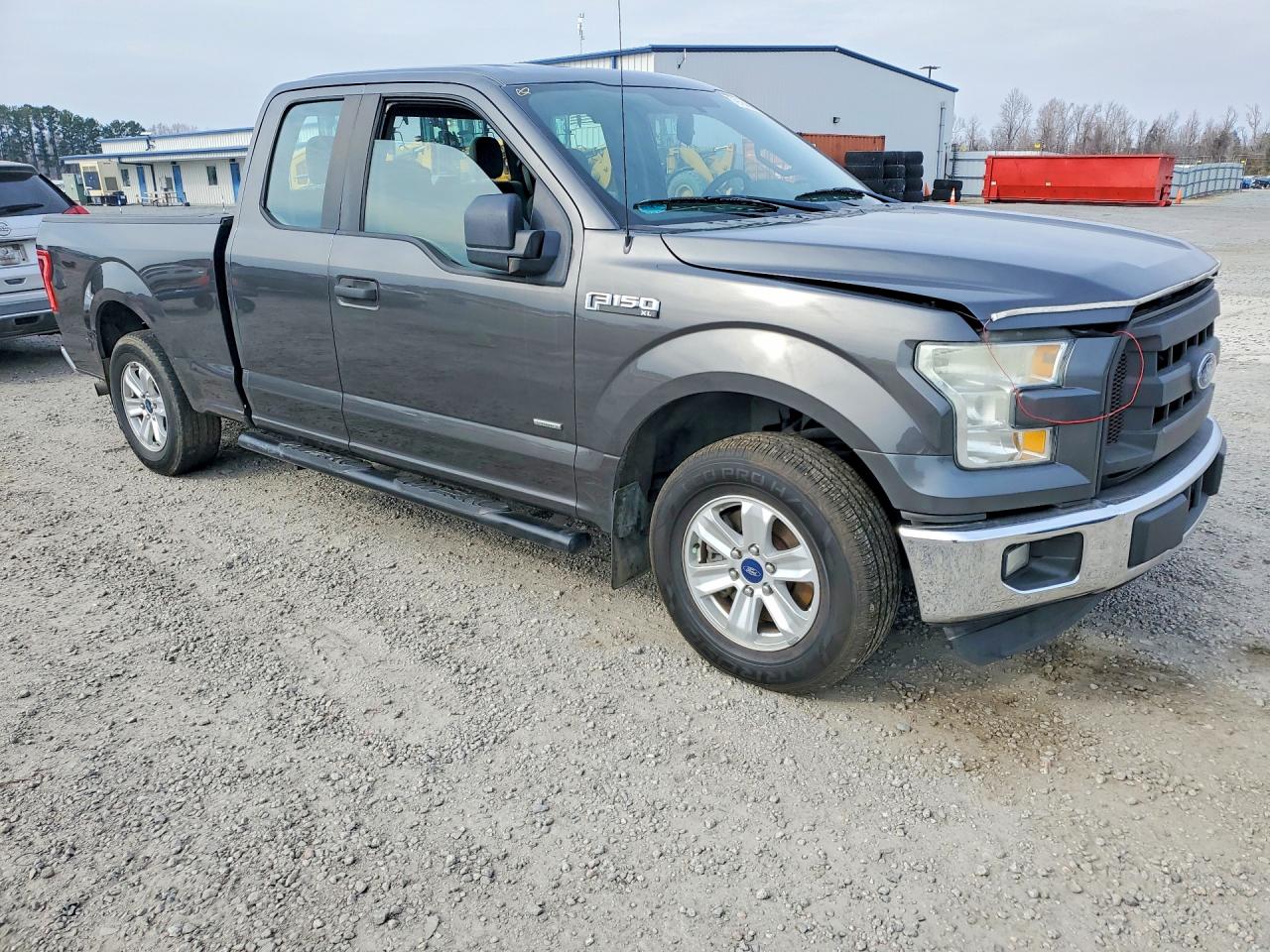 2015 Ford F150 Super Cab Gray vin: 1FTEX1CP8FFC45537