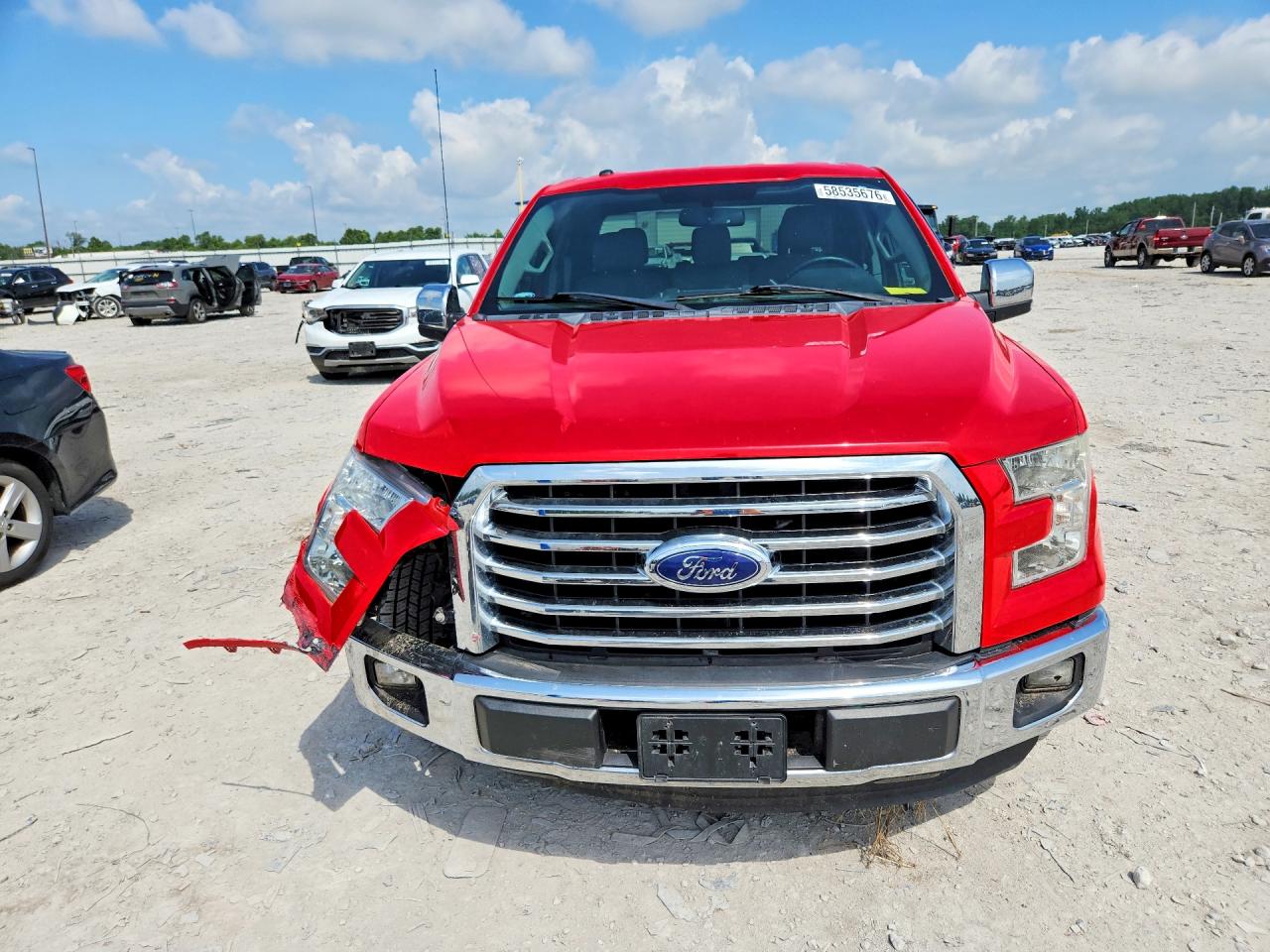 2015 Ford F150 Super Cab Красный vin: 1FTEX1CP8FKE01325