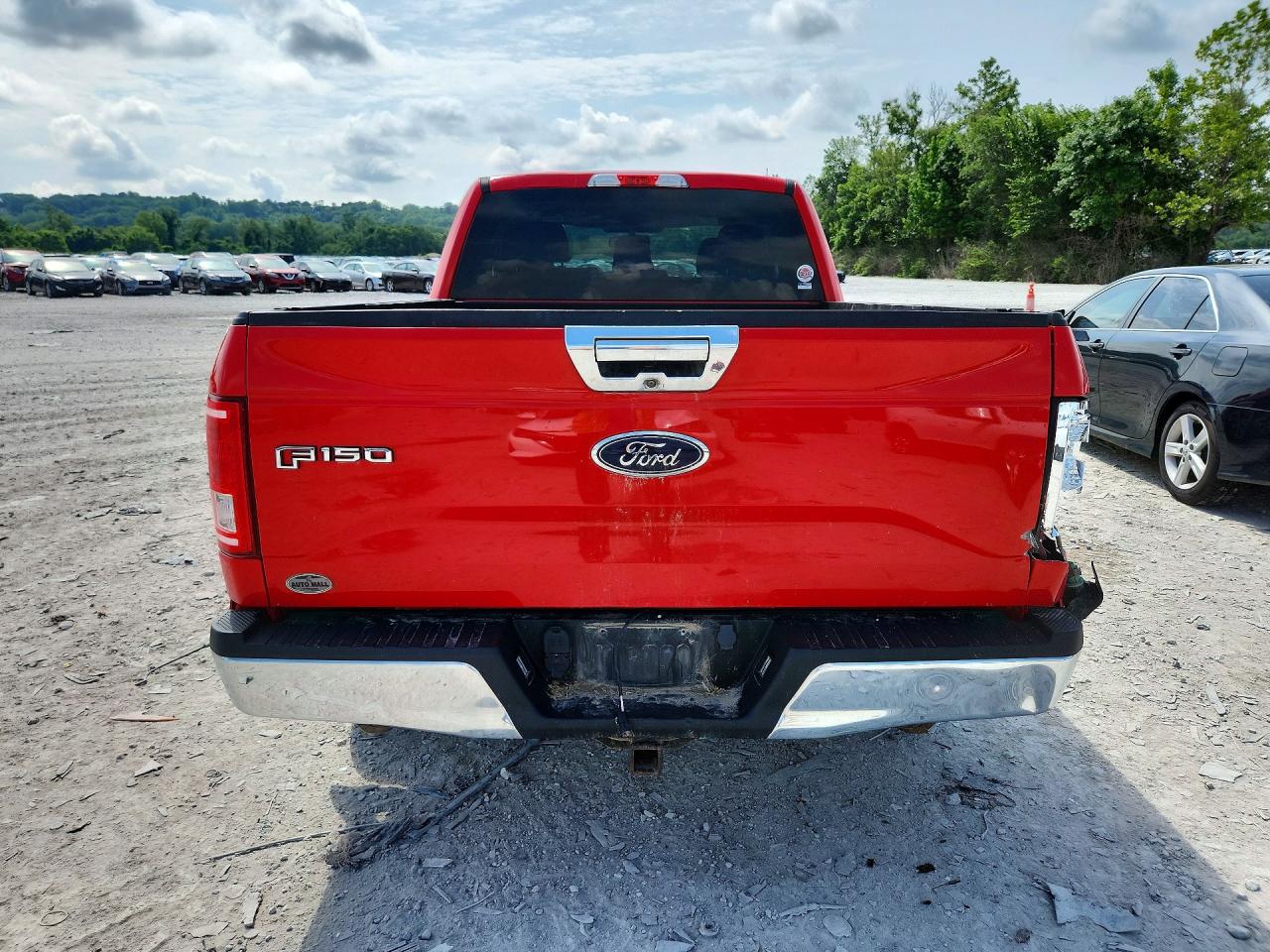 2015 Ford F150 Super Cab Красный vin: 1FTEX1CP8FKE01325