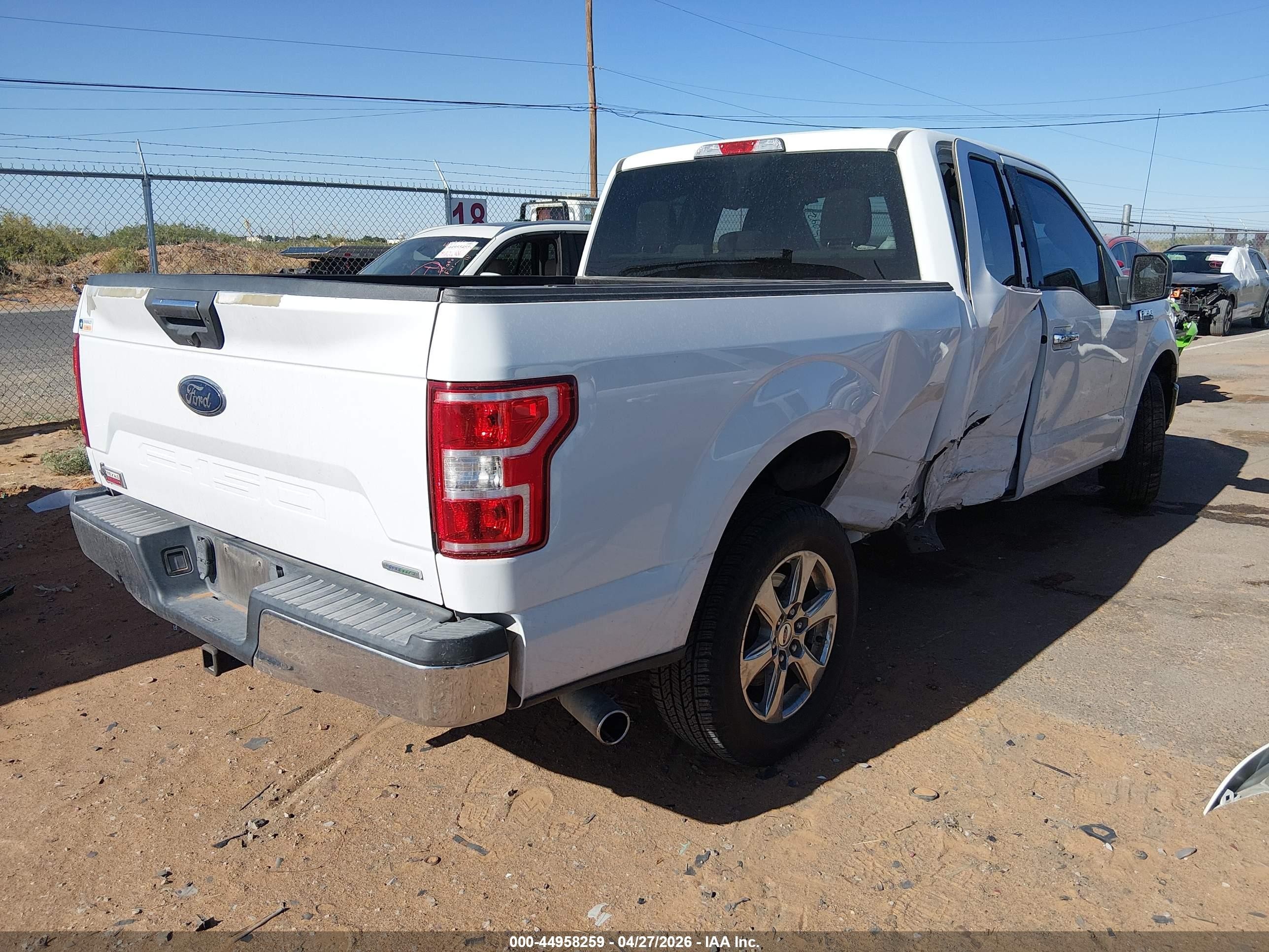 2018 Ford F-150 Xlt White vin: 1FTEX1CP8JKC69580
