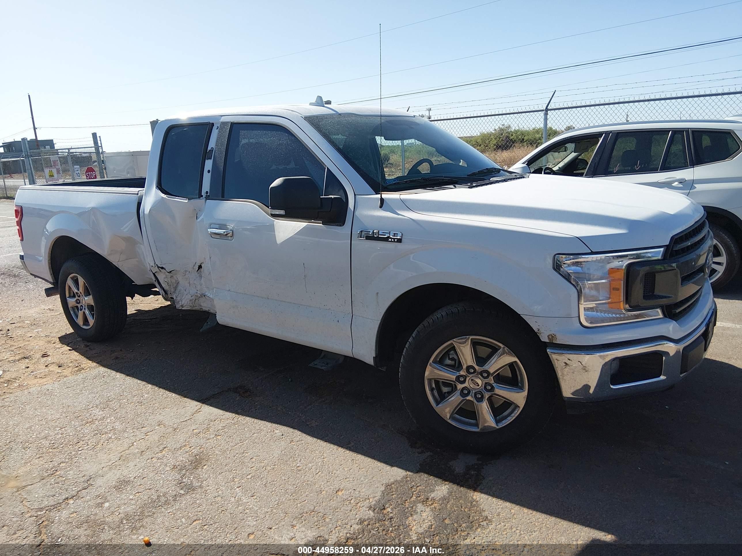 2018 Ford F-150 Xlt White vin: 1FTEX1CP8JKC69580