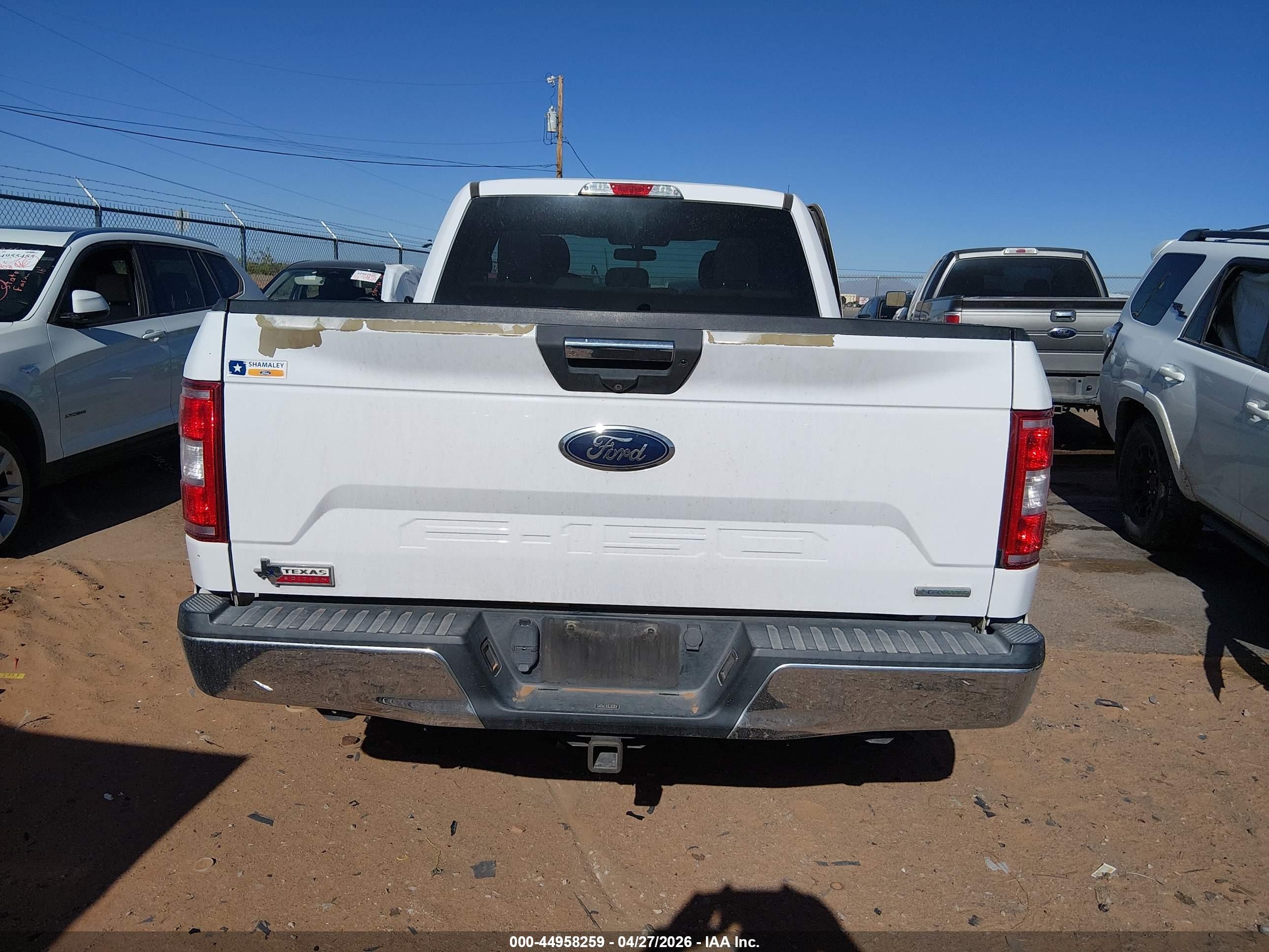 2018 Ford F-150 Xlt White vin: 1FTEX1CP8JKC69580