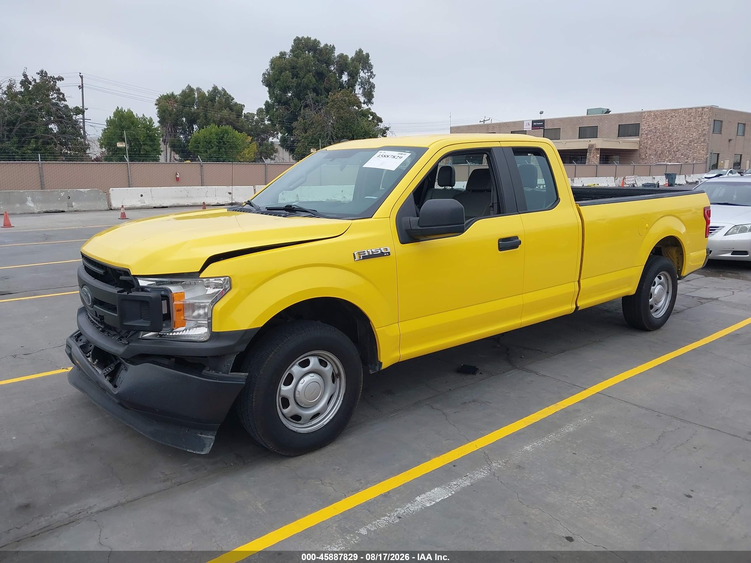 2018 Ford F-150 Xl Yellow vin: 1FTEX1CP8JKE72713