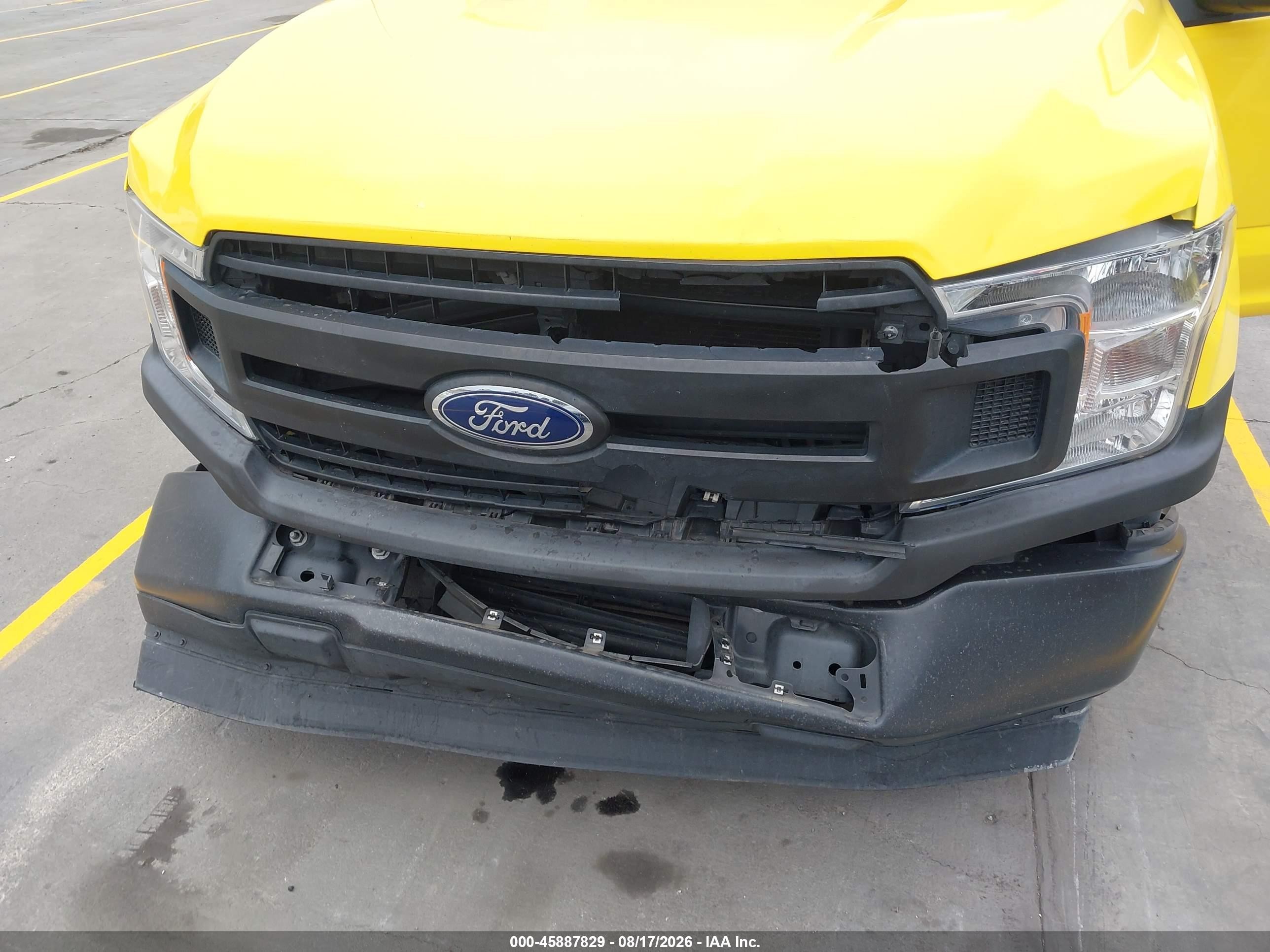 2018 Ford F-150 Xl Yellow vin: 1FTEX1CP8JKE72713