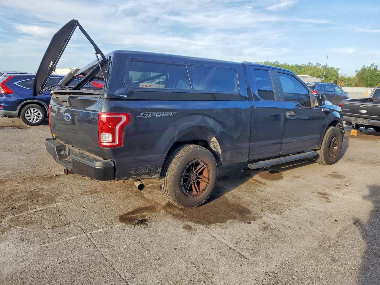 2015 Ford F150 Super Cab Charcoal vin: 1FTEX1CP9FKD53706