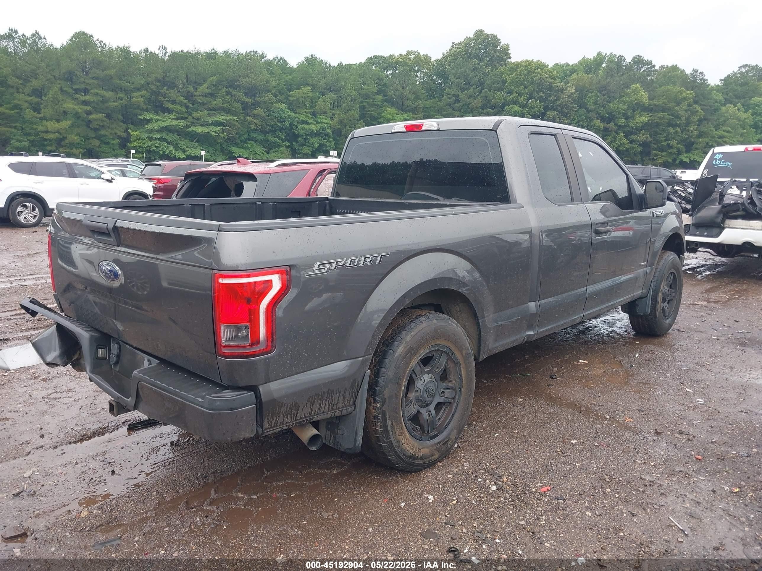 2015 Ford F-150 Xl Gray vin: 1FTEX1CPXFKD71647
