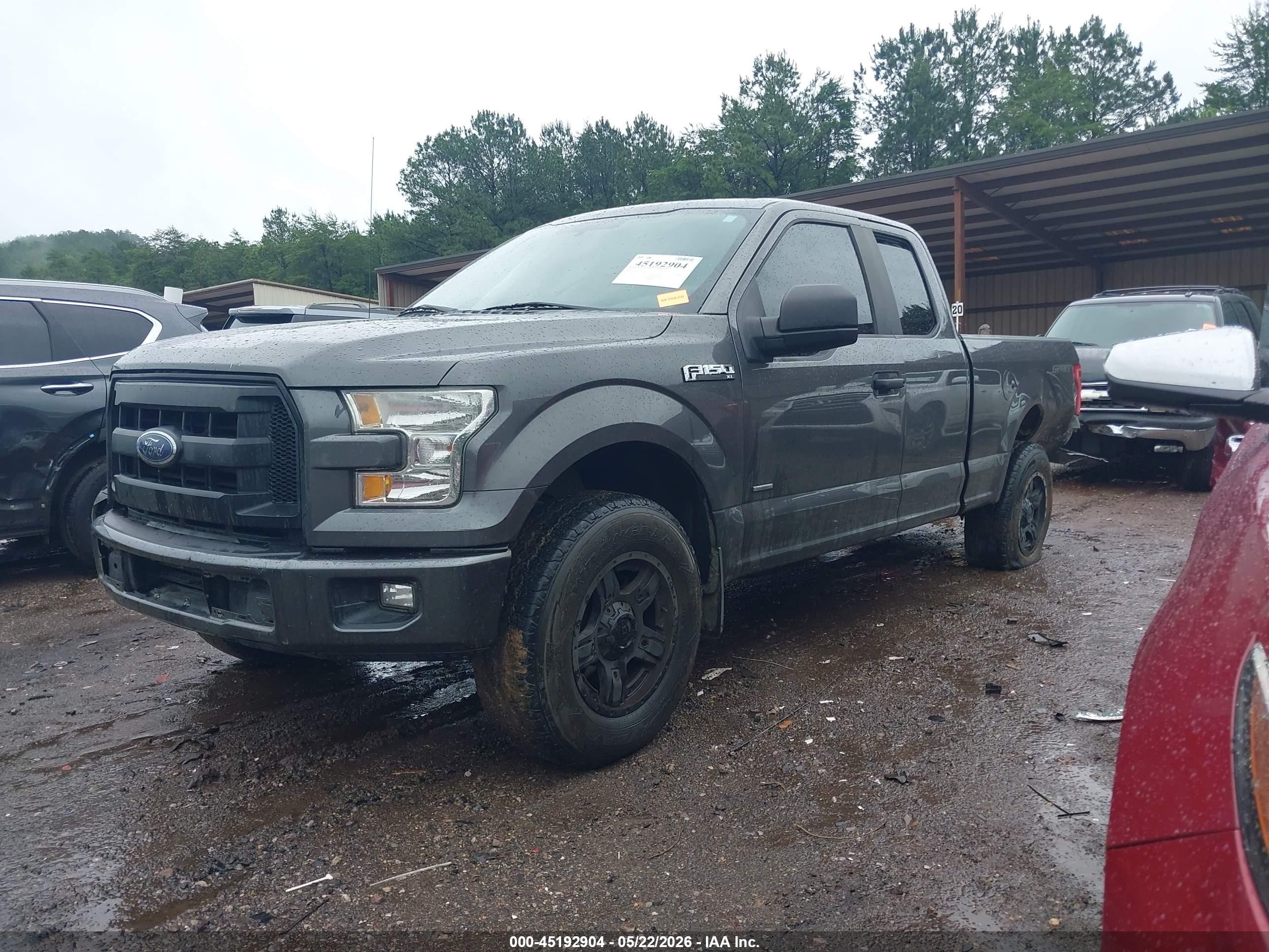 2015 Ford F-150 Xl Gray vin: 1FTEX1CPXFKD71647