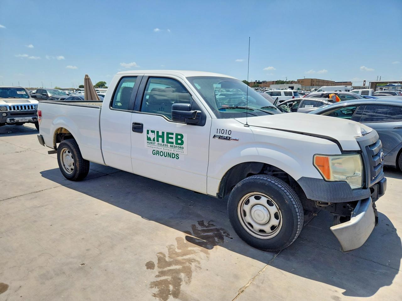 2010 Ford F150 Super Cab White vin: 1FTEX1CW2AFC63242
