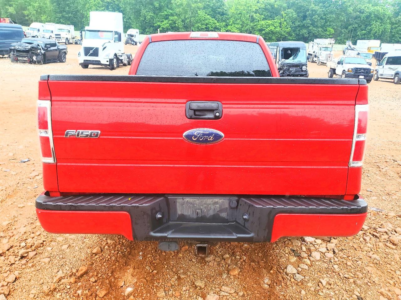 2010 Ford F150 Super Cab Red vin: 1FTEX1CW3AFB29596