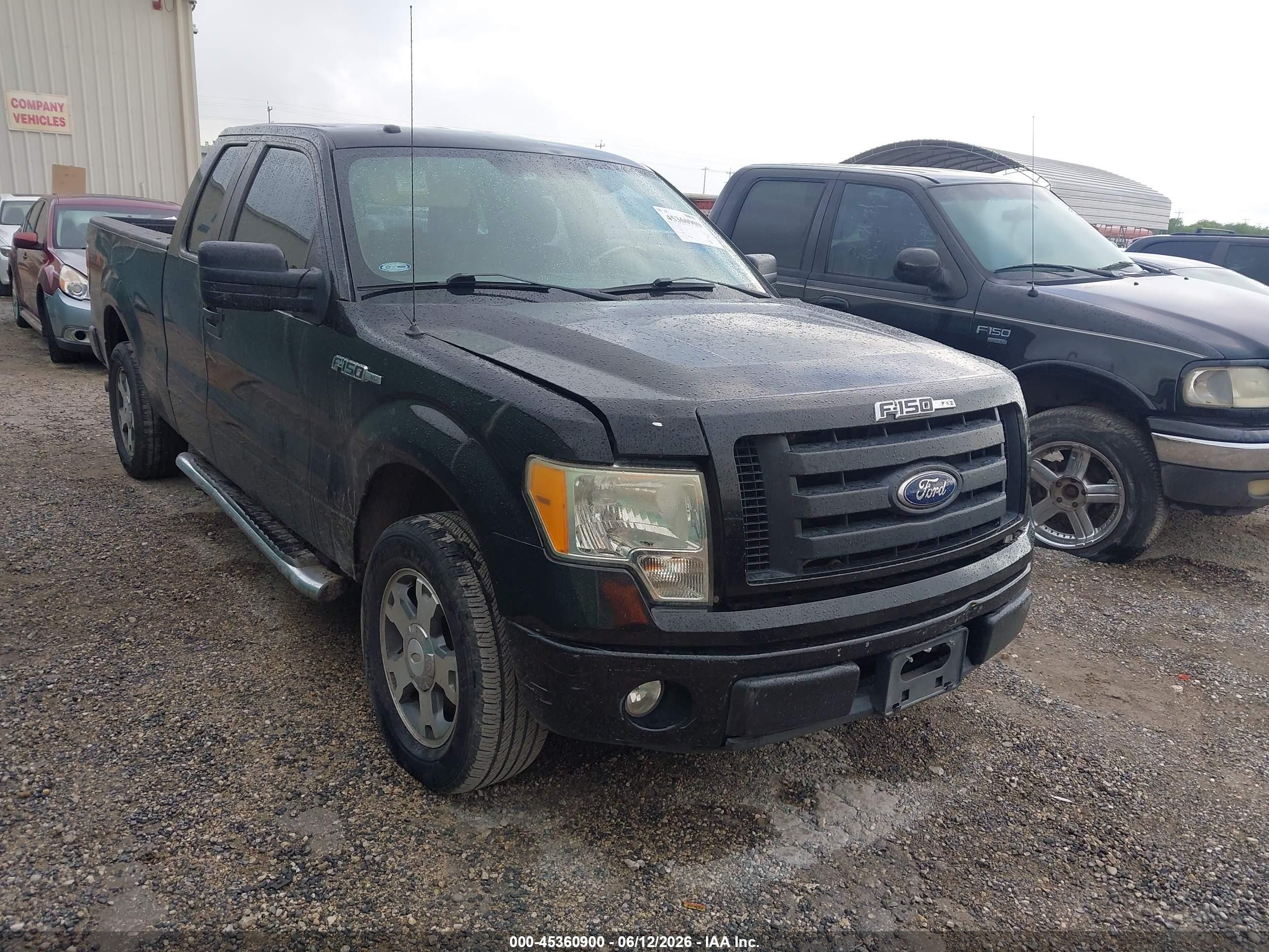 2010 Ford F-150 Stx/xl Black vin: 1FTEX1CW3AKE63778