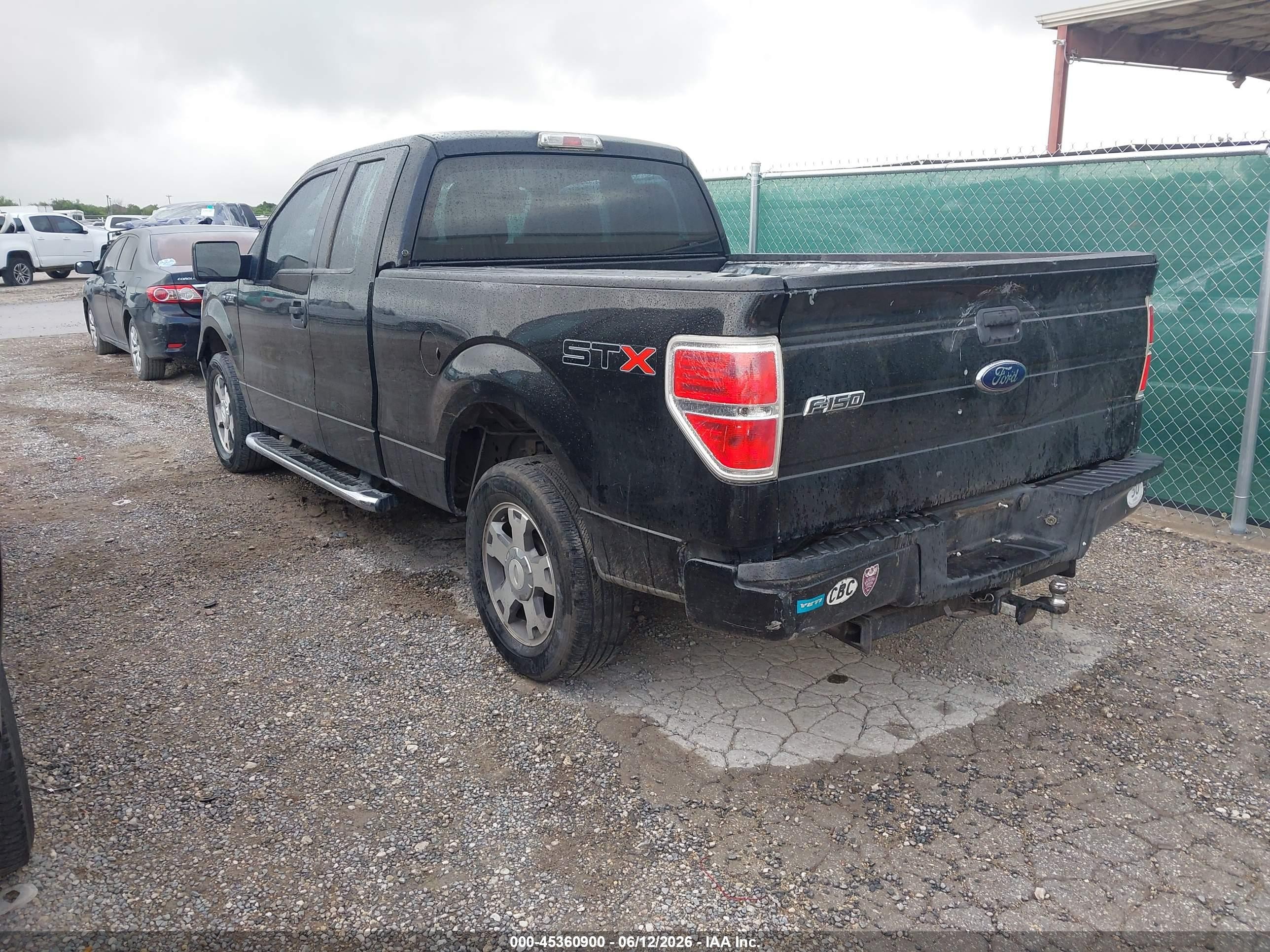 2010 Ford F-150 Stx/xl Black vin: 1FTEX1CW3AKE63778