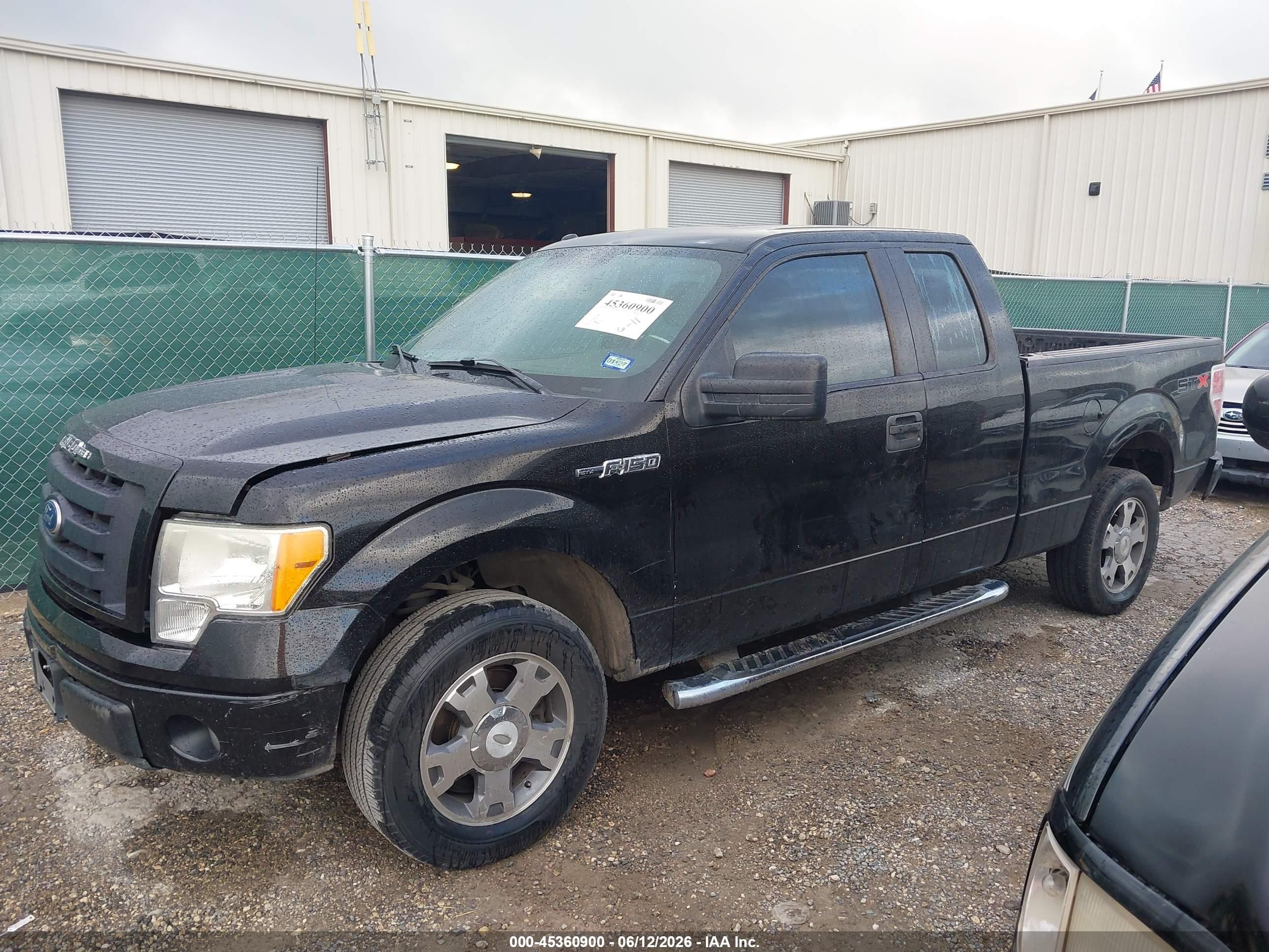 2010 Ford F-150 Stx/xl Black vin: 1FTEX1CW3AKE63778