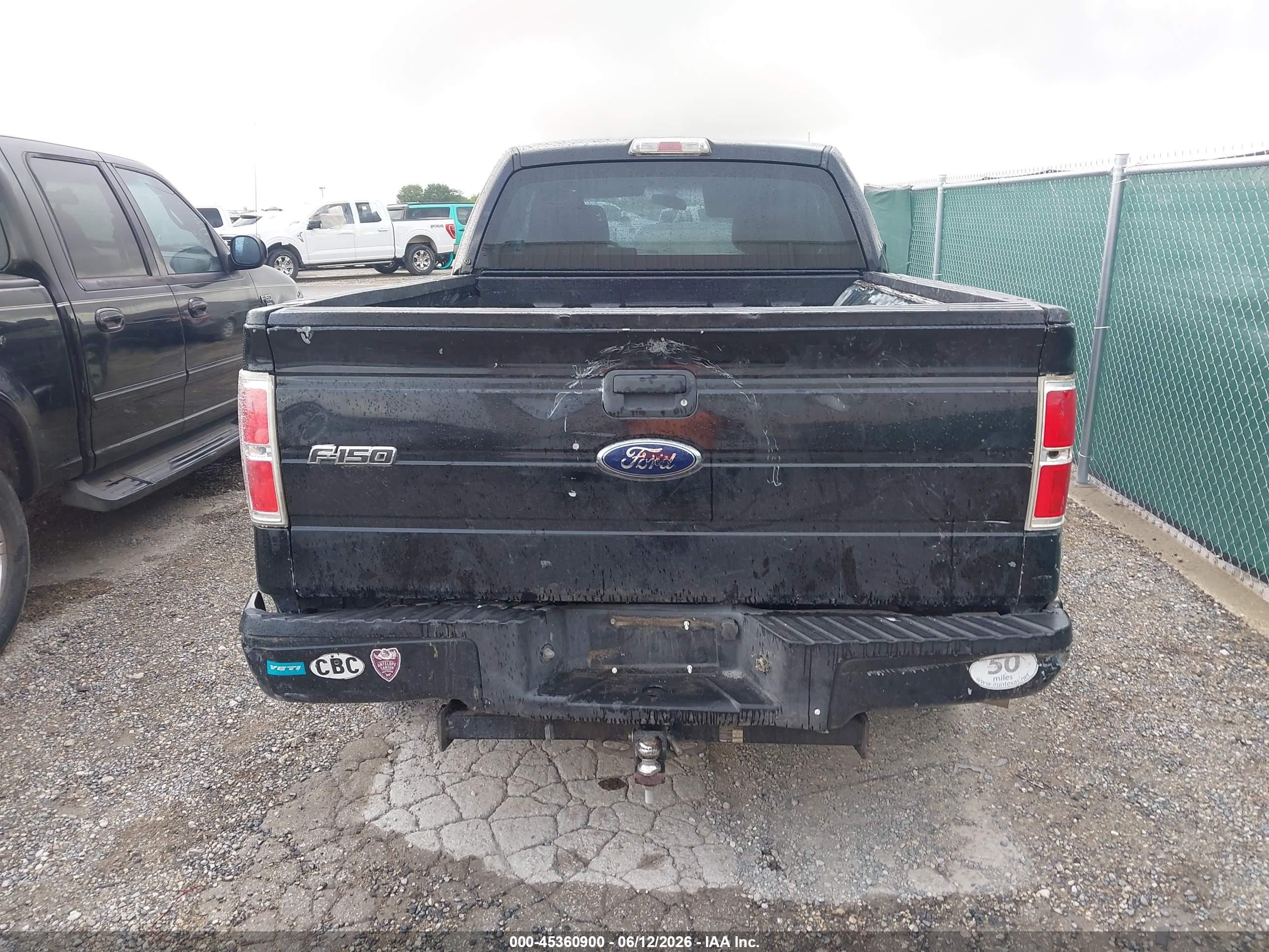 2010 Ford F-150 Stx/xl Black vin: 1FTEX1CW3AKE63778