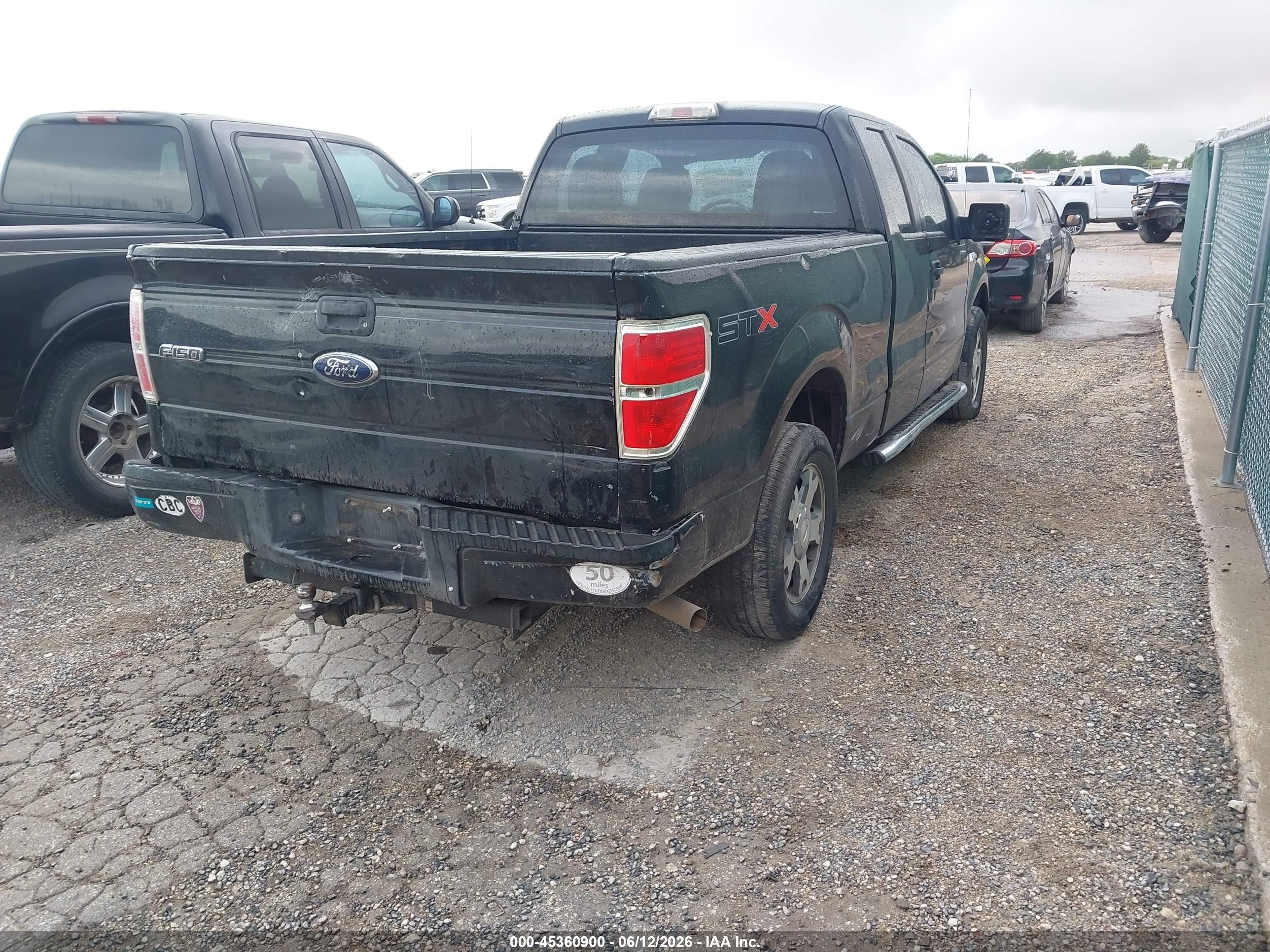 2010 Ford F-150 Stx/xl Black vin: 1FTEX1CW3AKE63778