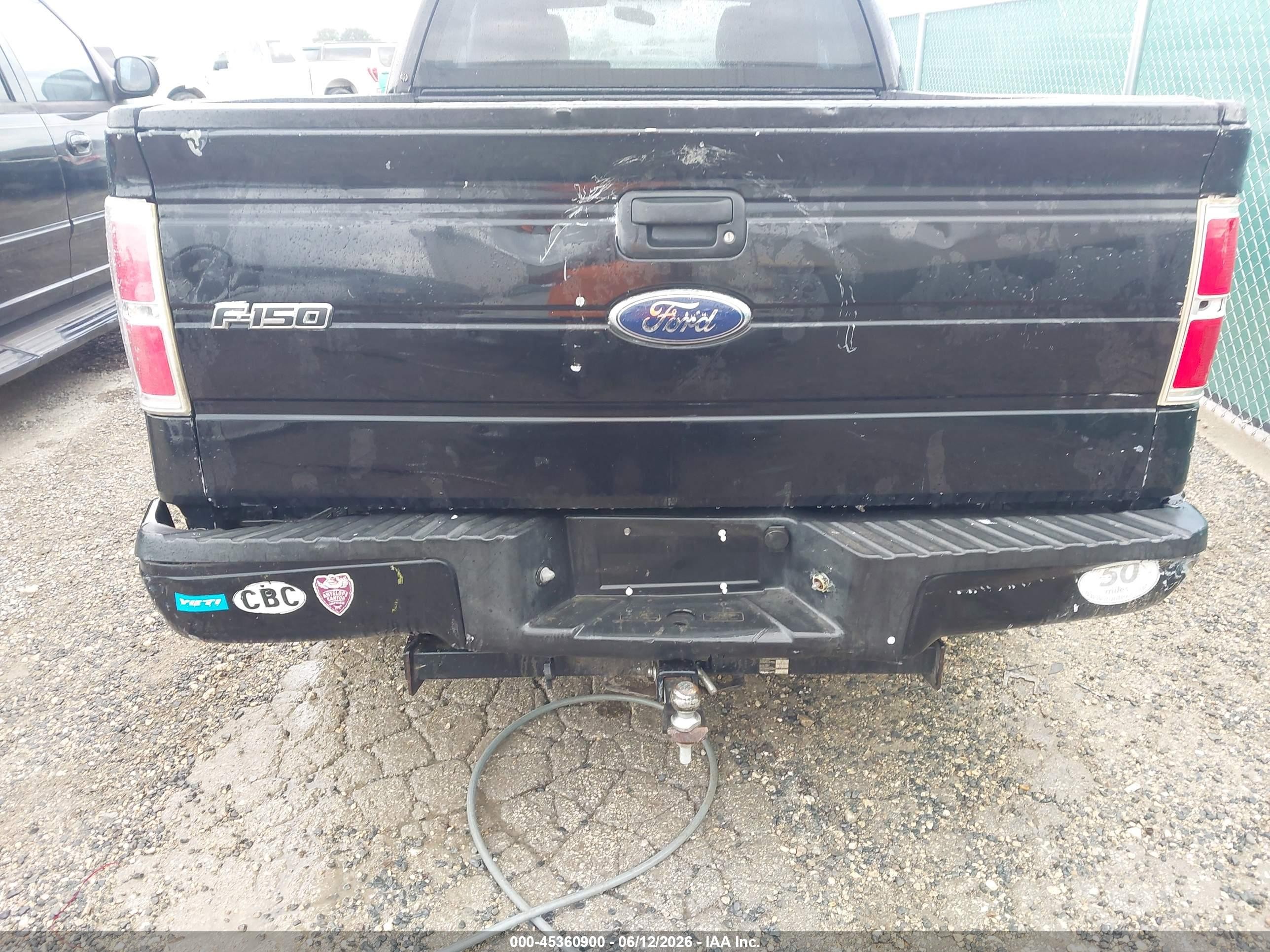 2010 Ford F-150 Stx/xl Black vin: 1FTEX1CW3AKE63778