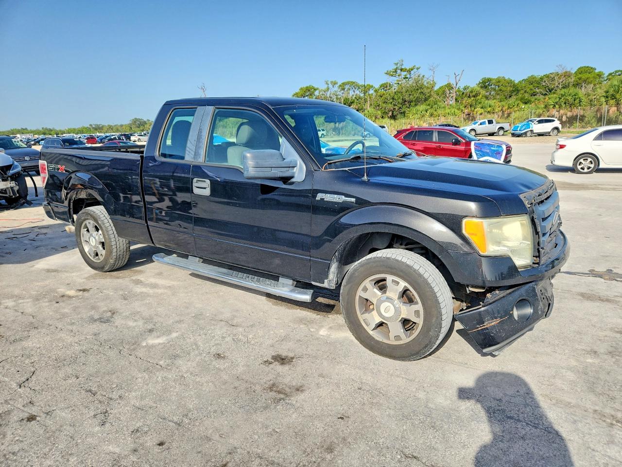 2010 Ford F150 Super Cab Black vin: 1FTEX1CW9AFD62544